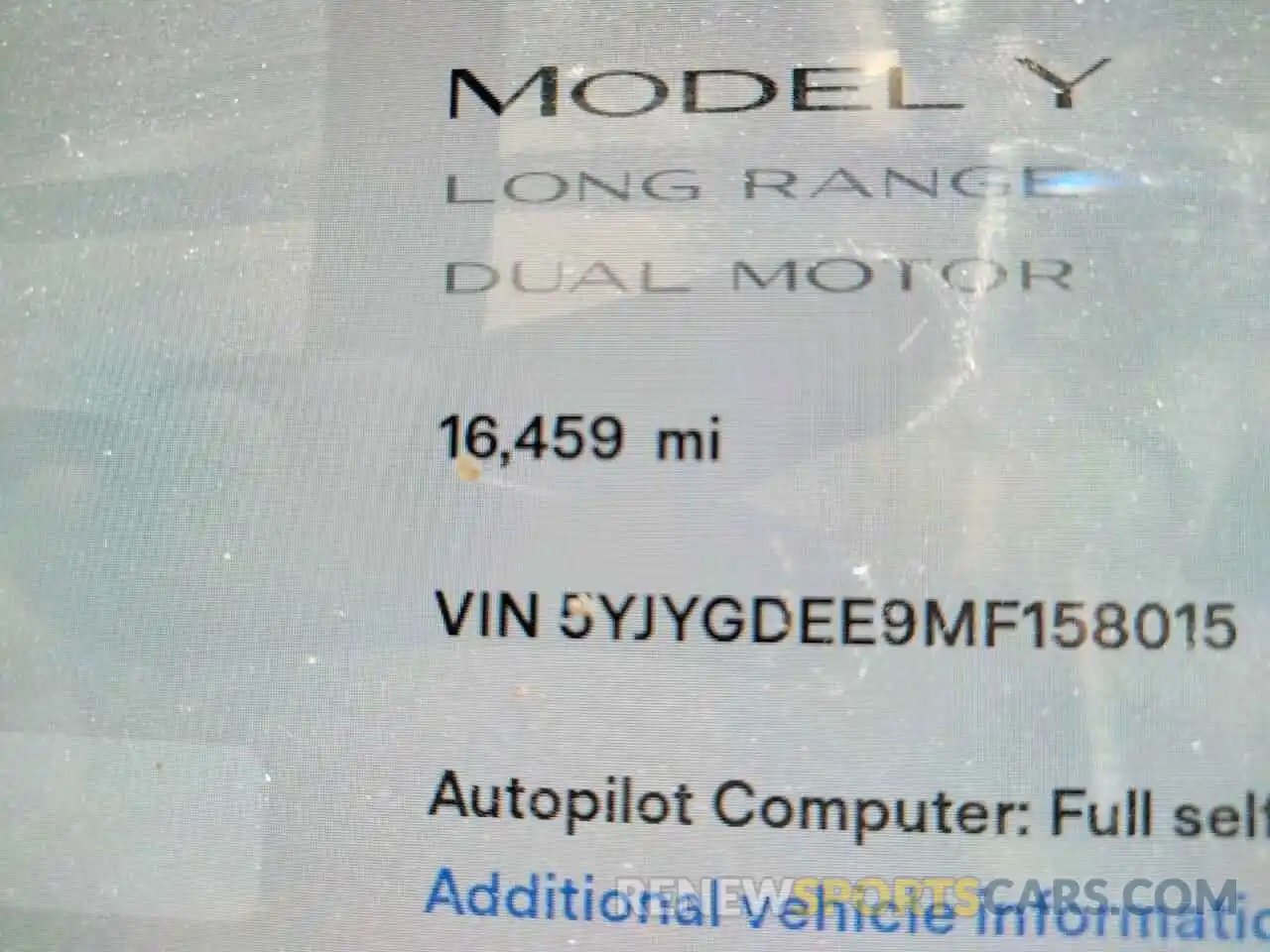 8 Photograph of a damaged car 5YJYGDEE9MF158015 TESLA MODEL Y 2021