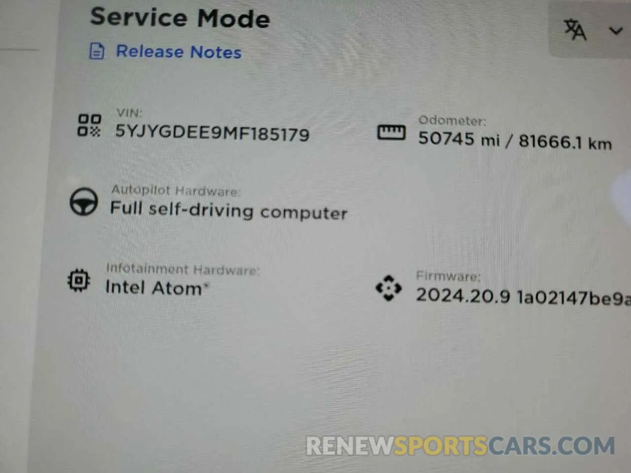 9 Photograph of a damaged car 5YJYGDEE9MF185179 TESLA MODEL Y 2021