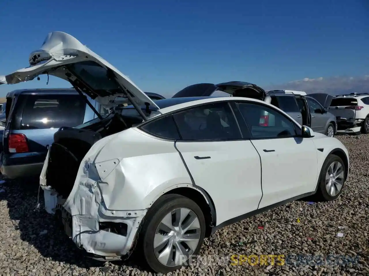 3 Photograph of a damaged car 5YJYGDEE9MF188874 TESLA MODEL Y 2021