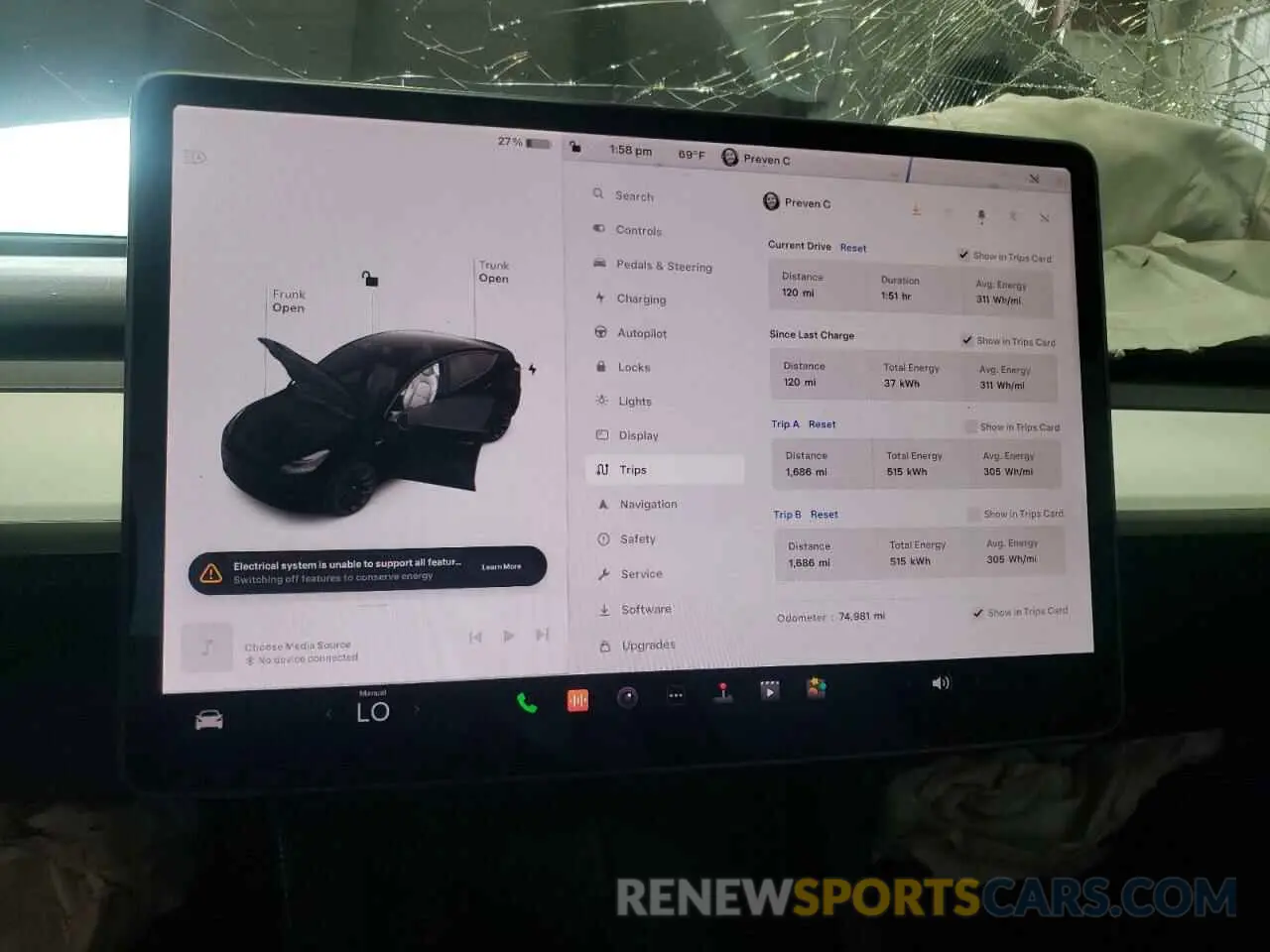 9 Photograph of a damaged car 5YJYGDEE9MF195579 TESLA MODEL Y 2021