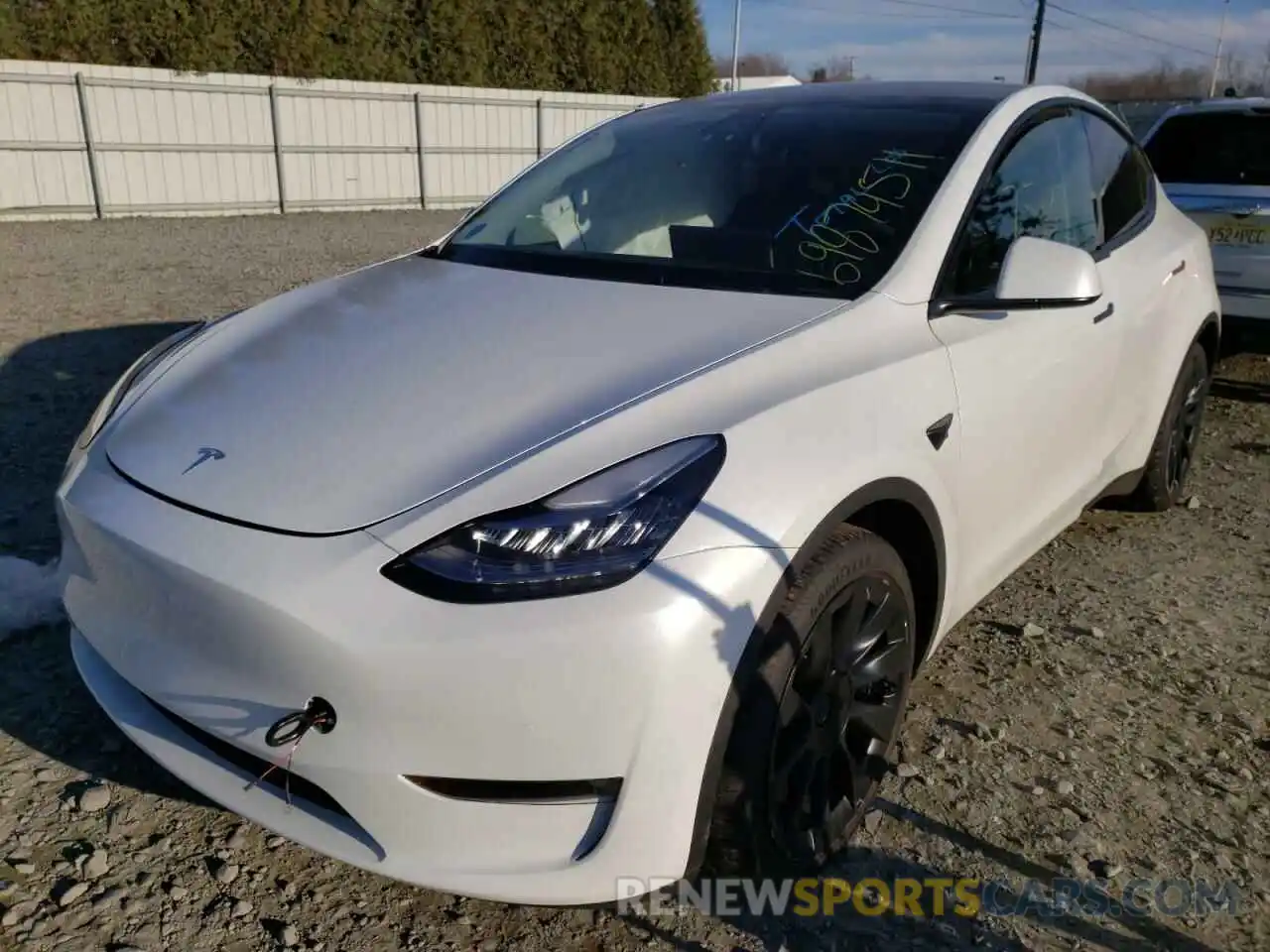 2 Photograph of a damaged car 5YJYGDEE9MF208301 TESLA MODEL Y 2021