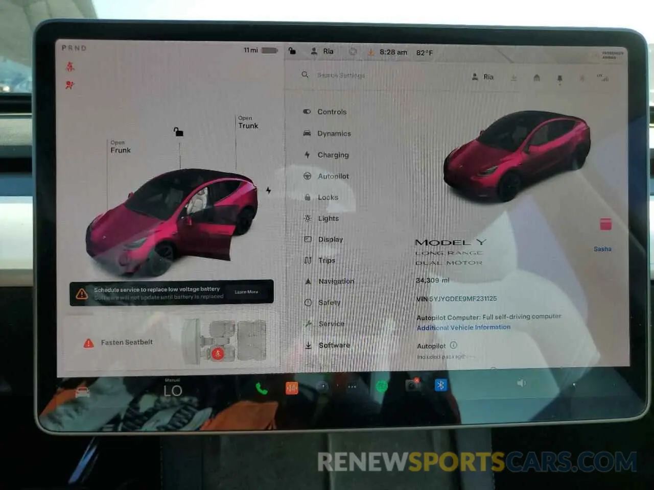 9 Photograph of a damaged car 5YJYGDEE9MF231125 TESLA MODEL Y 2021