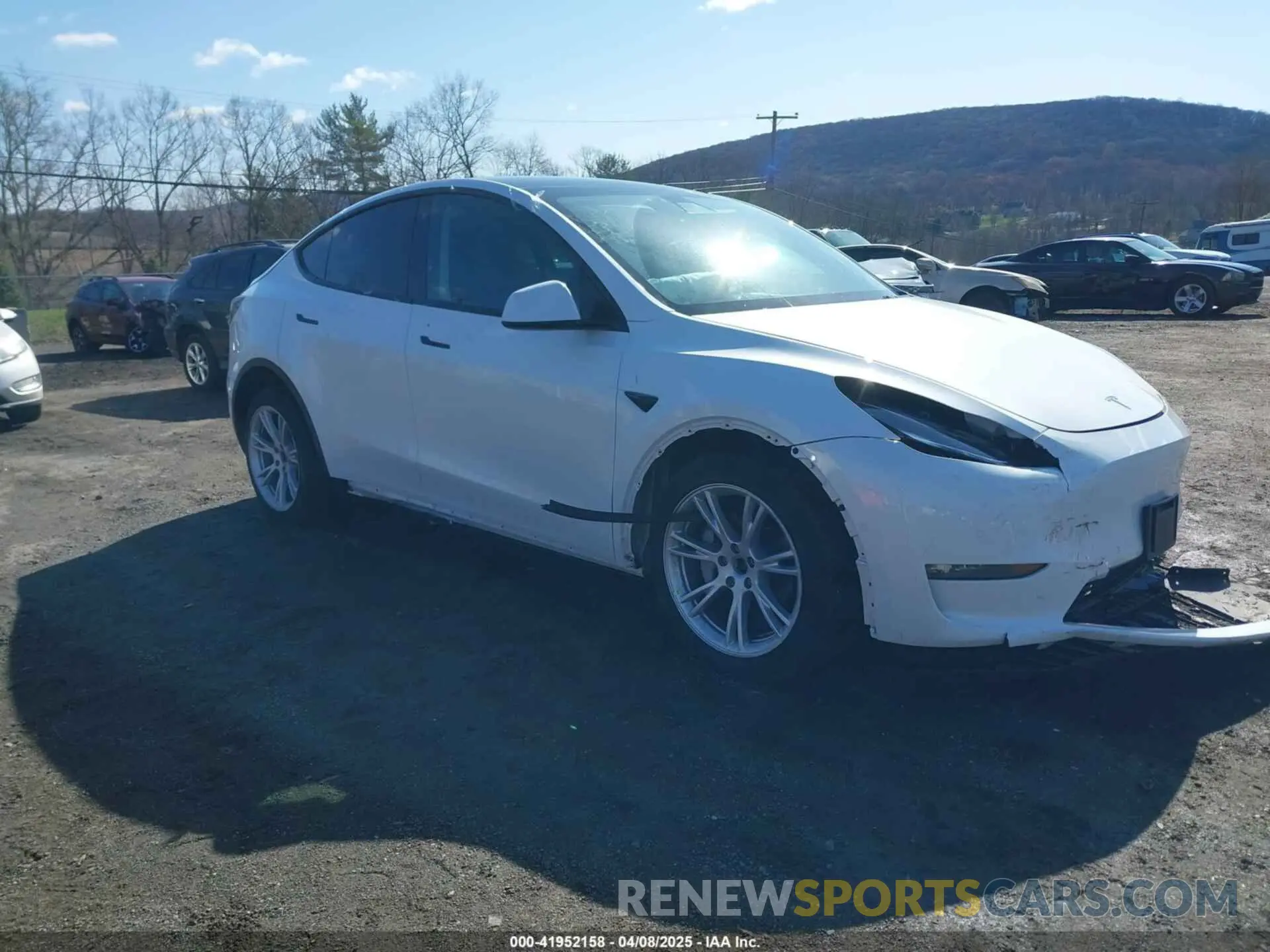 1 Photograph of a damaged car 5YJYGDEE9MF239726 TESLA MODEL Y 2021
