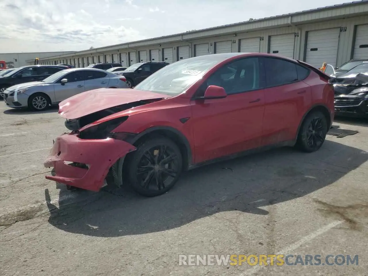 1 Photograph of a damaged car 5YJYGDEE9MF293849 TESLA MODEL Y 2021