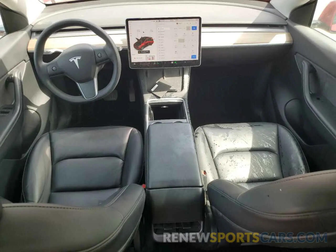 8 Photograph of a damaged car 5YJYGDEE9MF293849 TESLA MODEL Y 2021