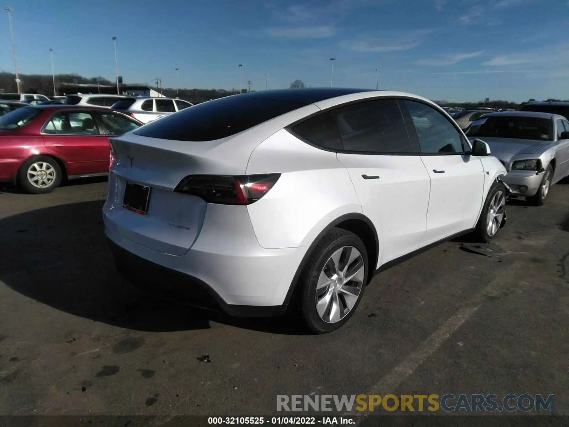 4 Photograph of a damaged car 5YJYGDEE9MF296363 TESLA MODEL Y 2021