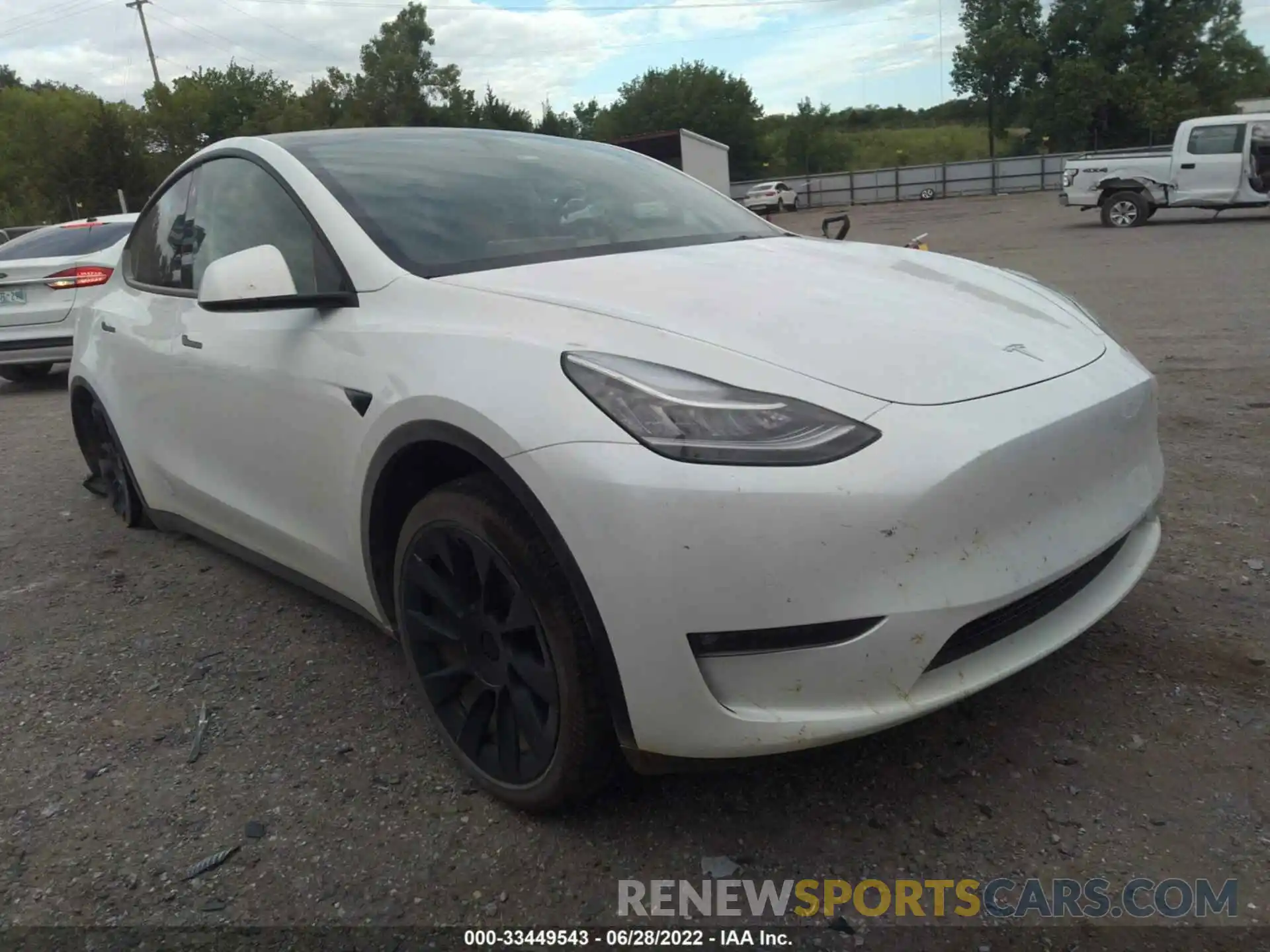 1 Photograph of a damaged car 5YJYGDEE9MF300251 TESLA MODEL Y 2021