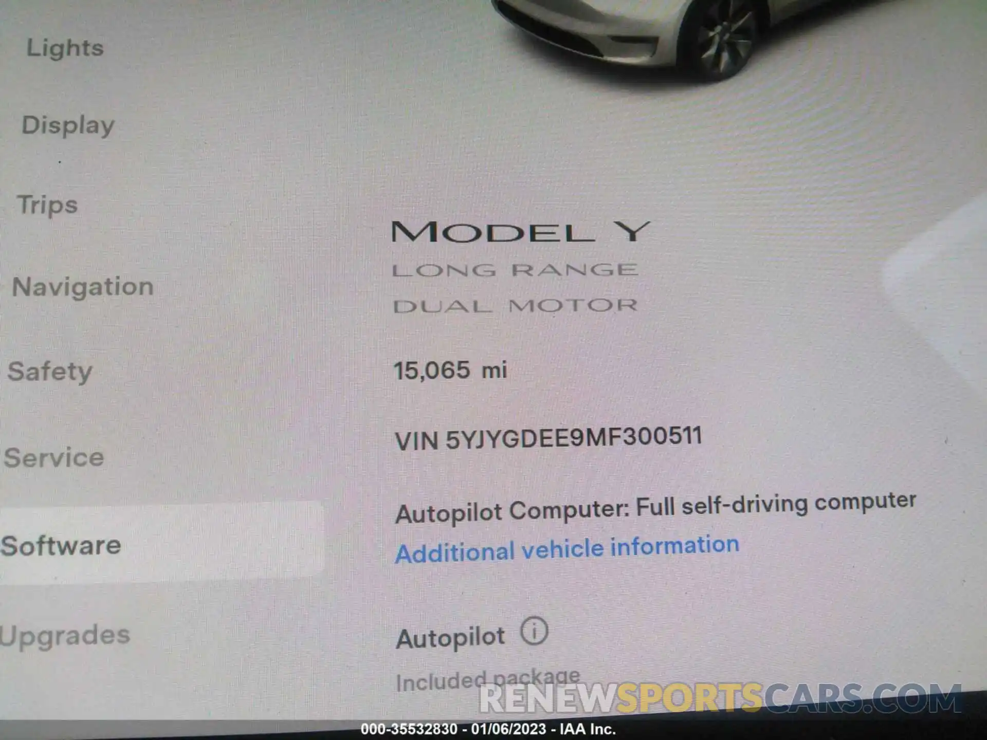 7 Photograph of a damaged car 5YJYGDEE9MF300511 TESLA MODEL Y 2021