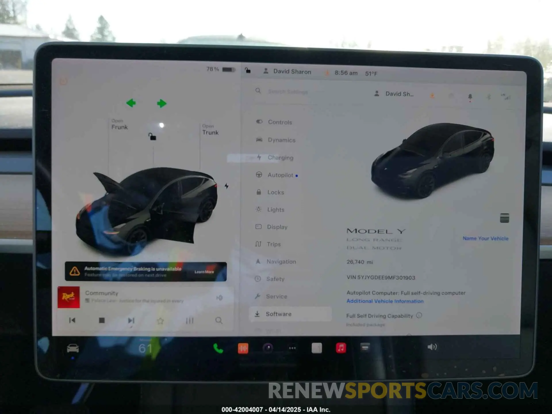 19 Photograph of a damaged car 5YJYGDEE9MF301903 TESLA MODEL Y 2021