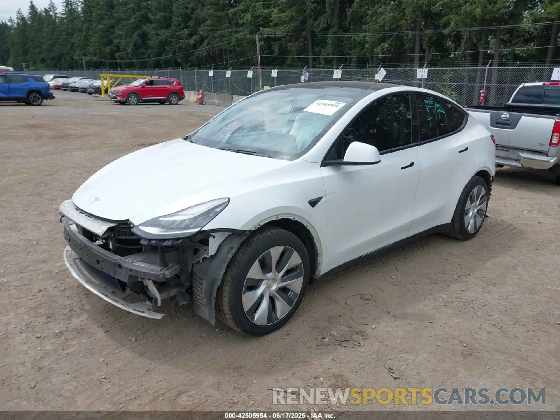 2 Photograph of a damaged car 5YJYGDEEXMF071692 TESLA MODEL Y 2021