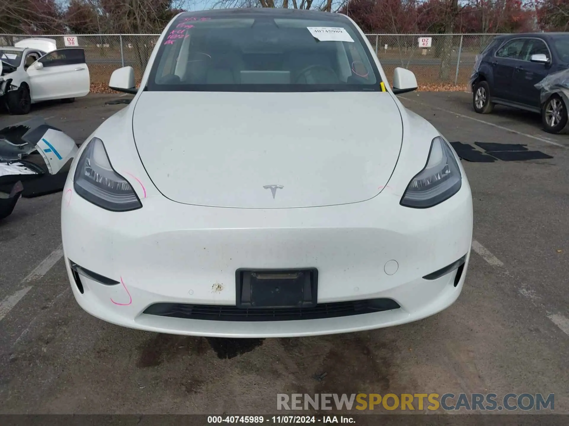 12 Photograph of a damaged car 5YJYGDEEXMF083289 TESLA MODEL Y 2021