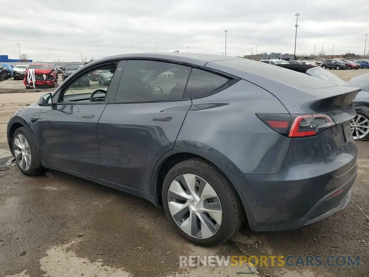 2 Photograph of a damaged car 5YJYGDEEXMF086032 TESLA MODEL Y 2021