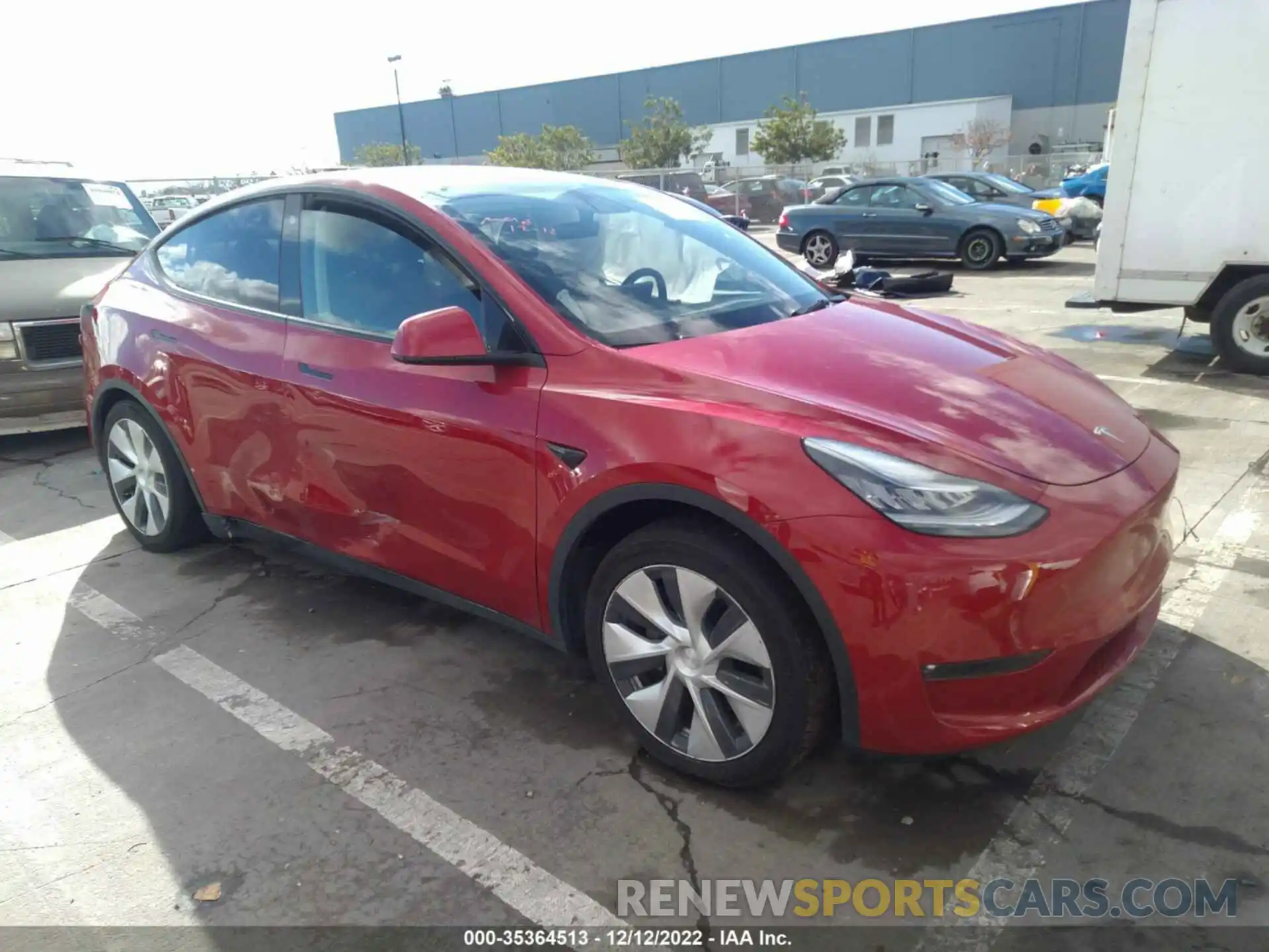 1 Photograph of a damaged car 5YJYGDEEXMF099489 TESLA MODEL Y 2021