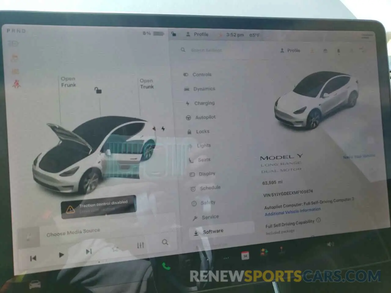 9 Photograph of a damaged car 5YJYGDEEXMF109874 TESLA MODEL Y 2021