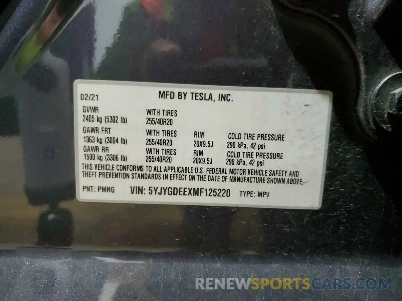 13 Photograph of a damaged car 5YJYGDEEXMF125220 TESLA MODEL Y 2021