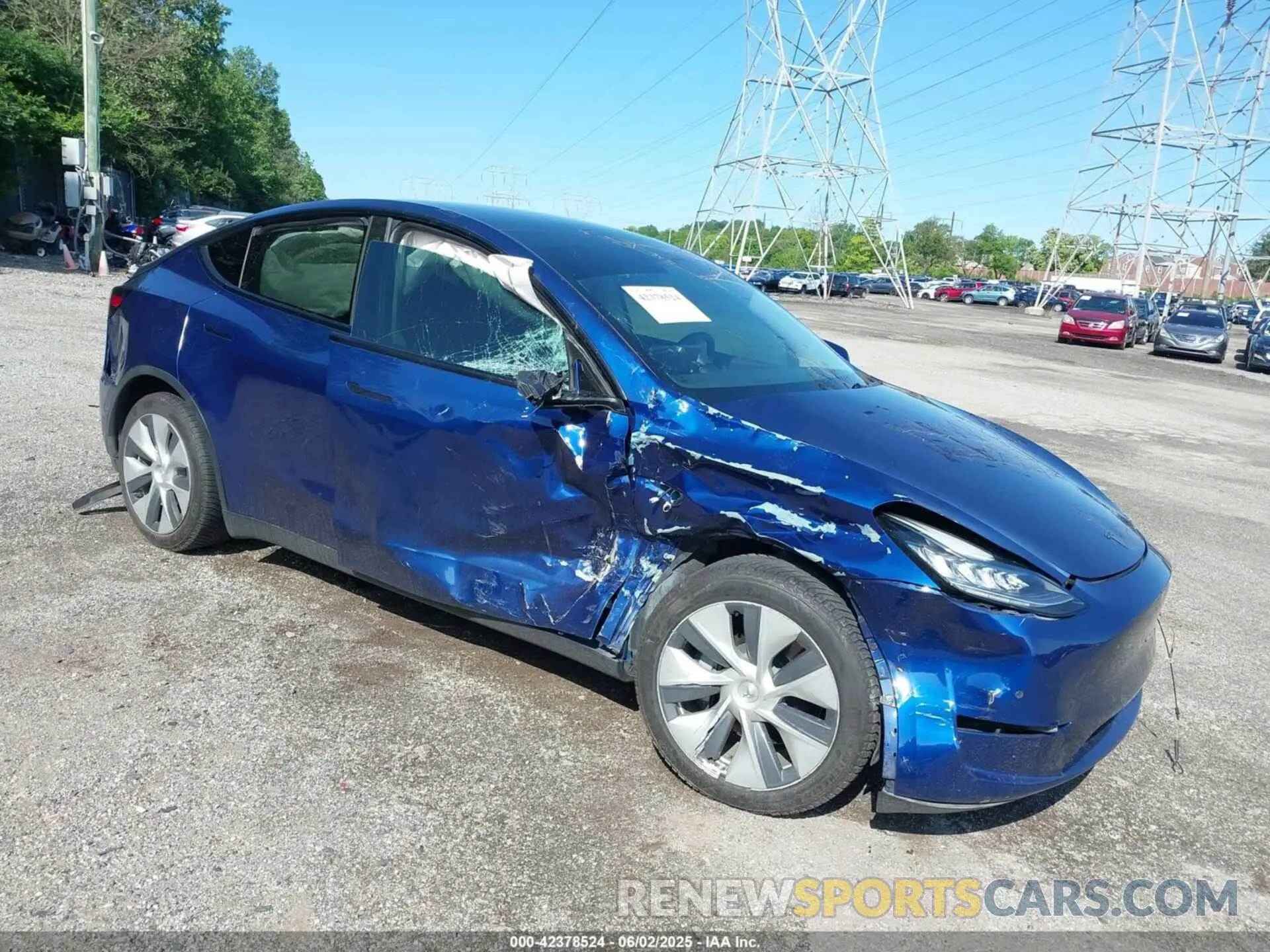 1 Photograph of a damaged car 5YJYGDEEXMF131163 TESLA MODEL Y 2021