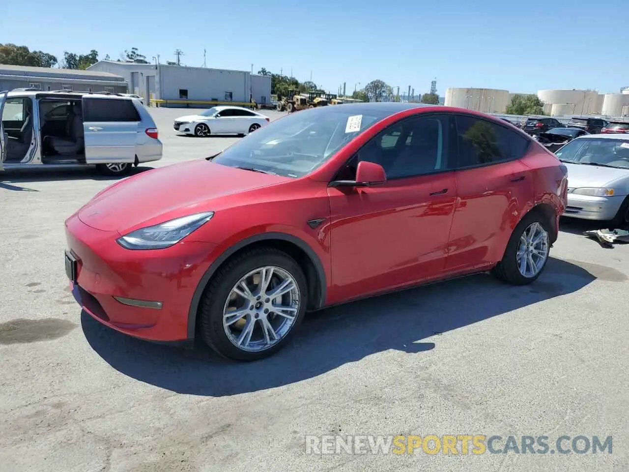 1 Photograph of a damaged car 5YJYGDEEXMF145239 TESLA MODEL Y 2021