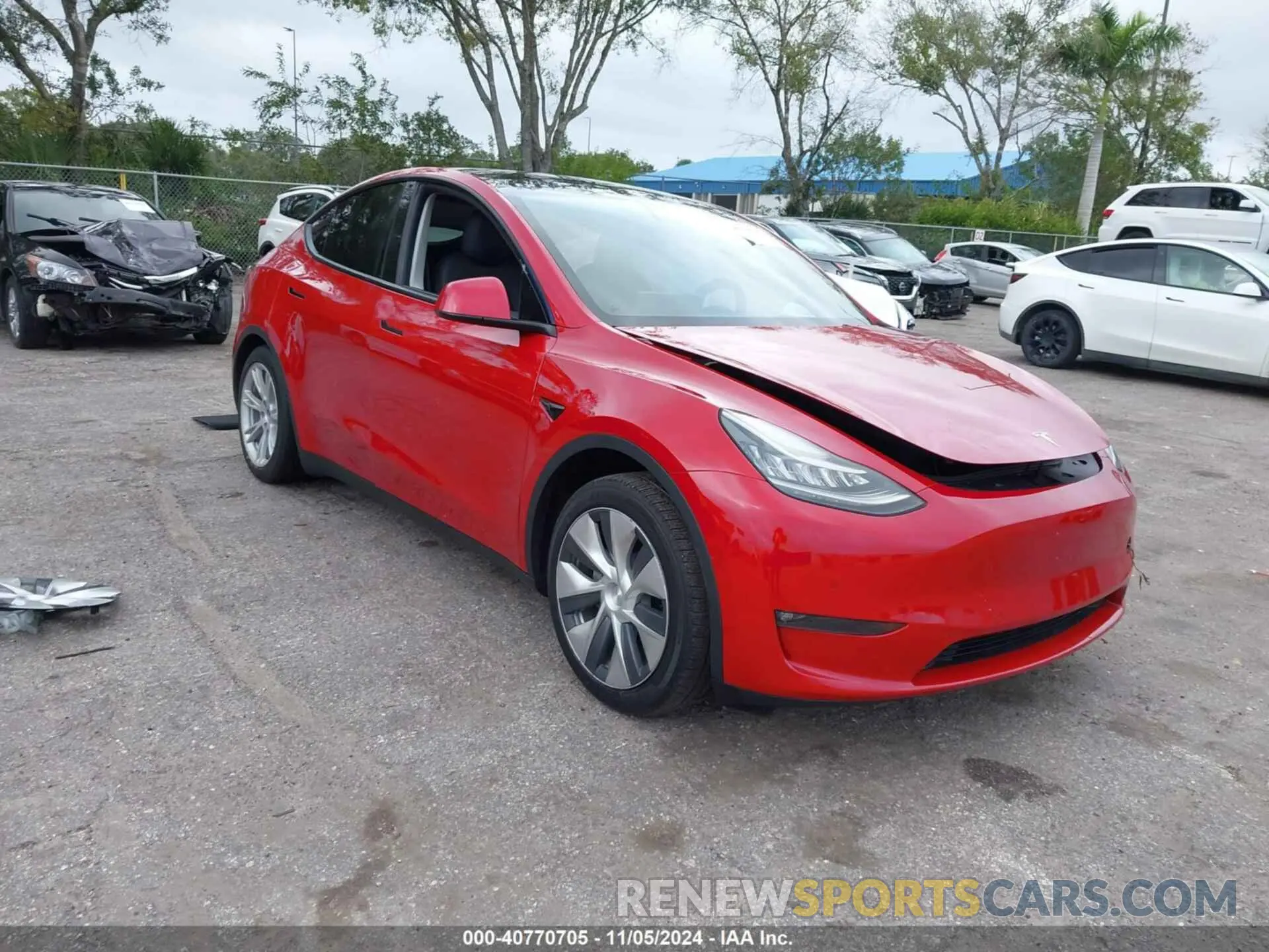 1 Photograph of a damaged car 5YJYGDEEXMF145788 TESLA MODEL Y 2021