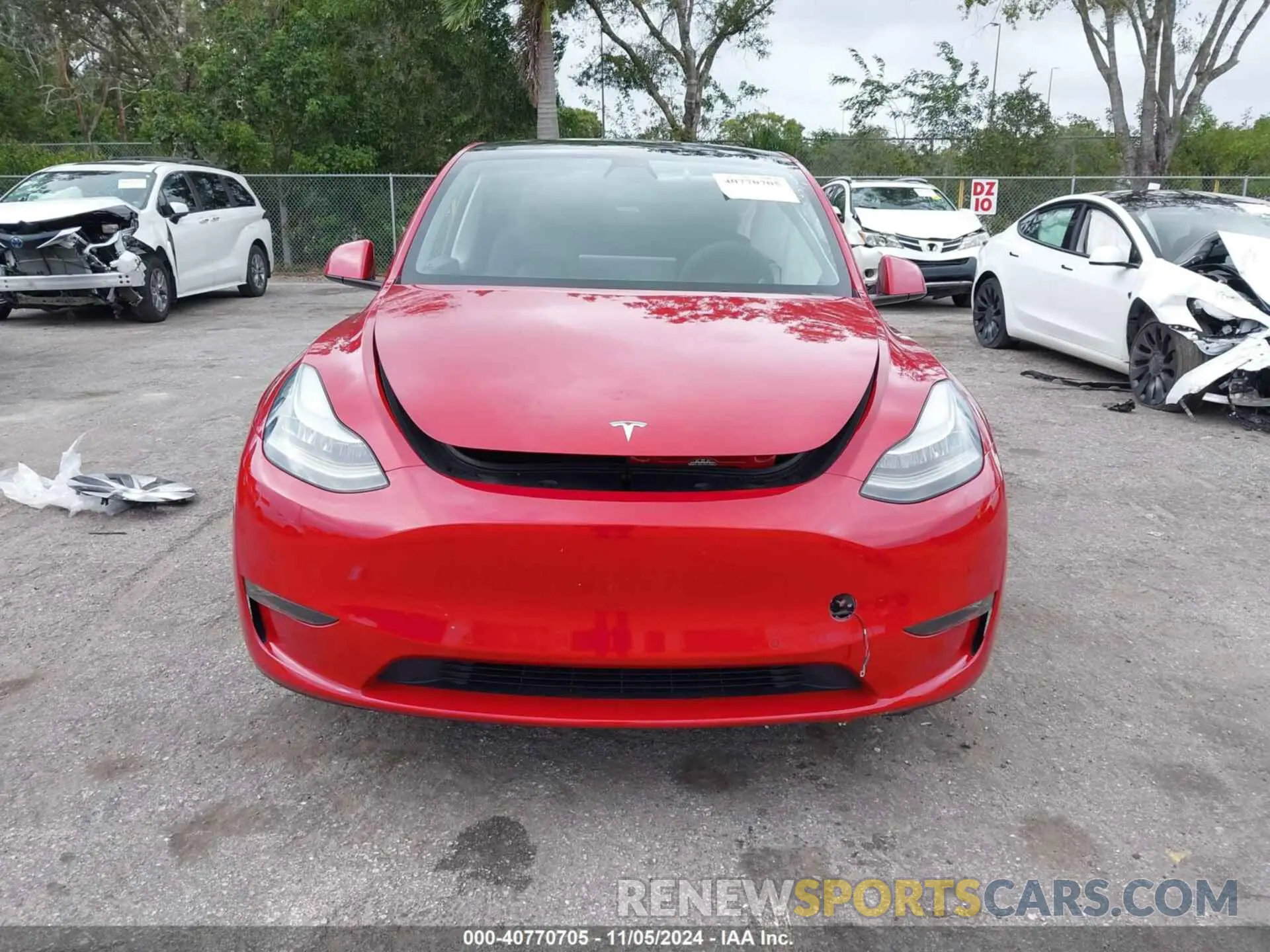 12 Photograph of a damaged car 5YJYGDEEXMF145788 TESLA MODEL Y 2021