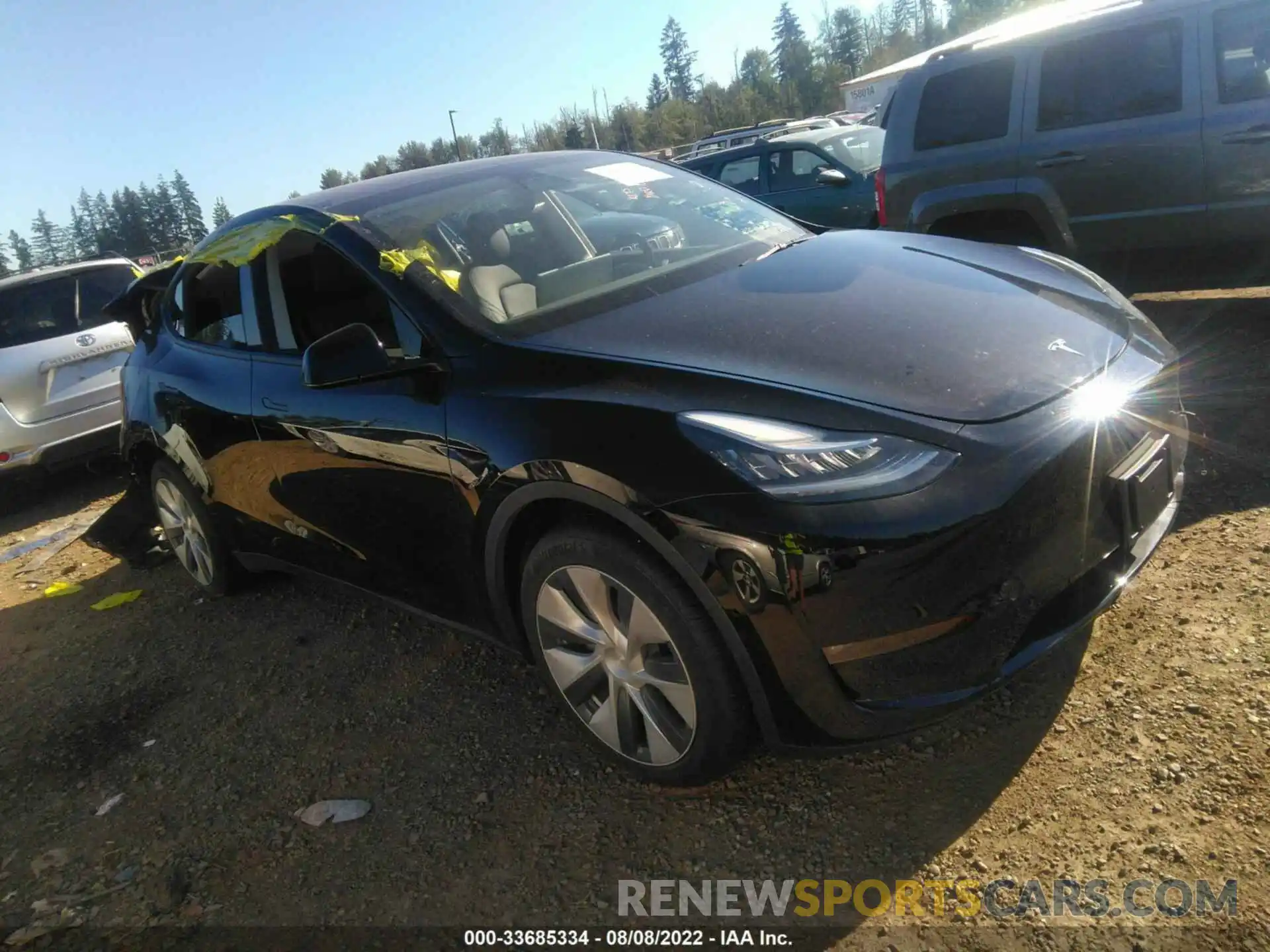 1 Photograph of a damaged car 5YJYGDEEXMF150280 TESLA MODEL Y 2021