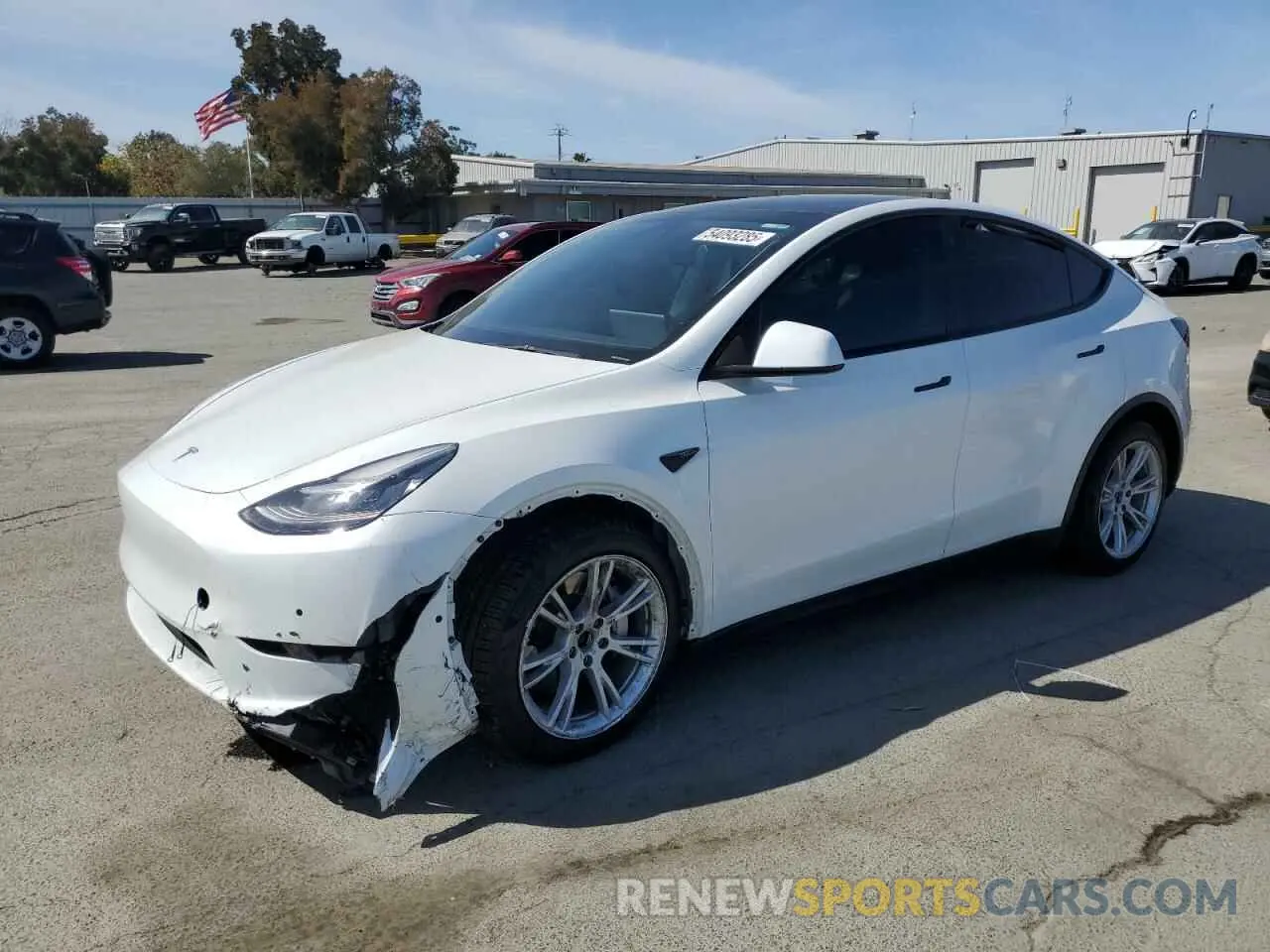 1 Photograph of a damaged car 5YJYGDEEXMF161280 TESLA MODEL Y 2021