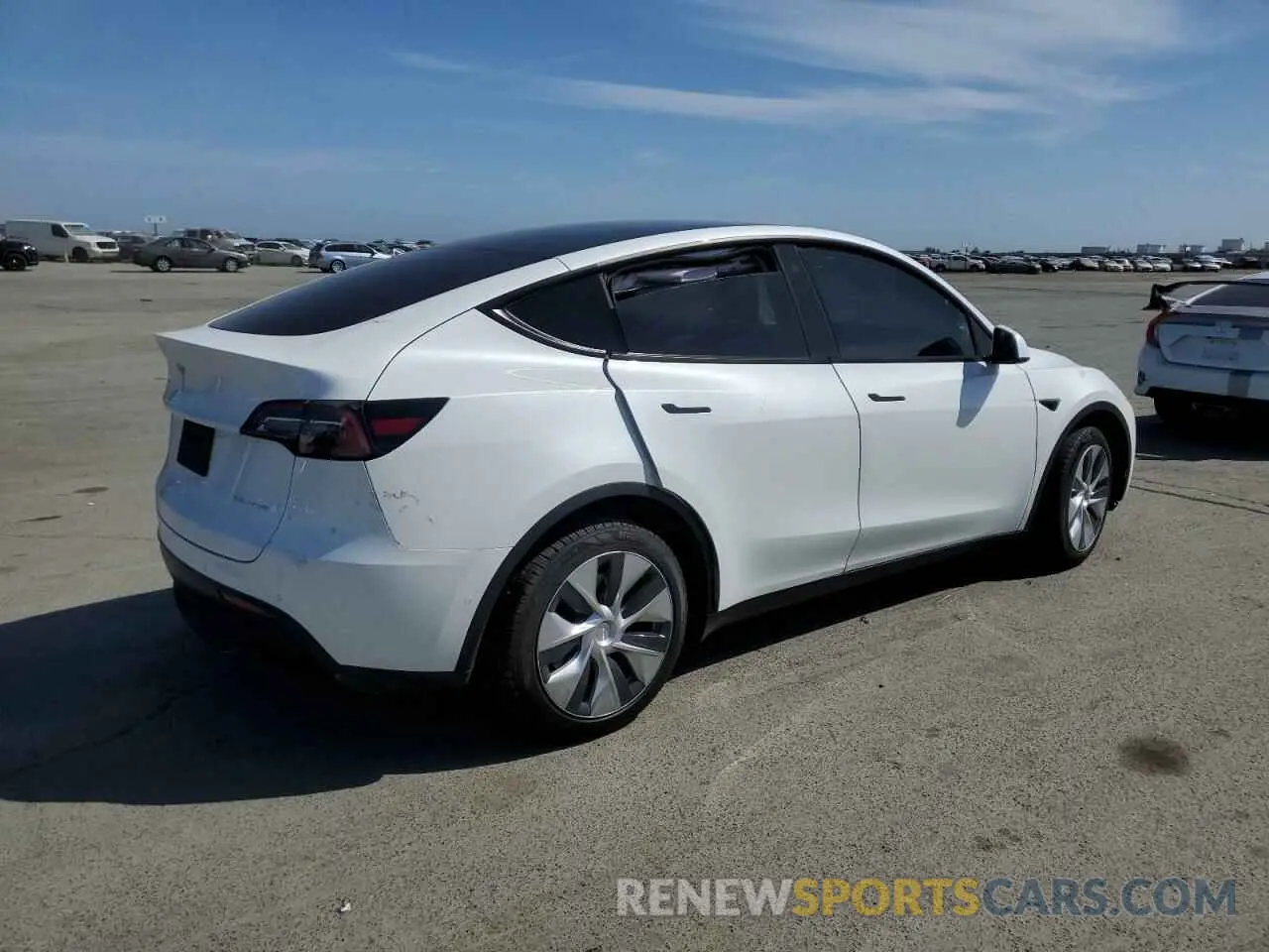 3 Photograph of a damaged car 5YJYGDEEXMF161280 TESLA MODEL Y 2021