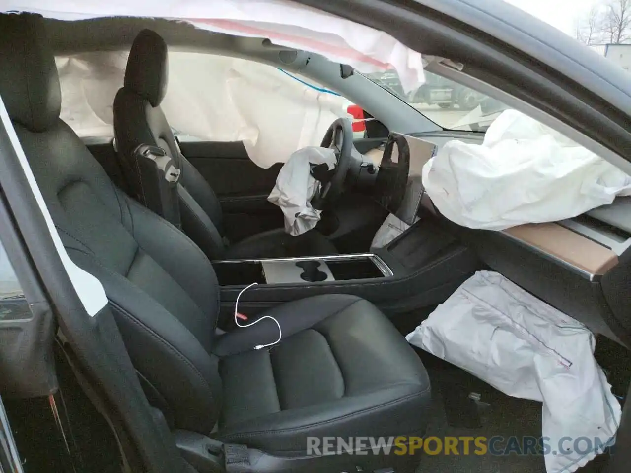 5 Photograph of a damaged car 5YJYGDEEXMF183103 TESLA MODEL Y 2021