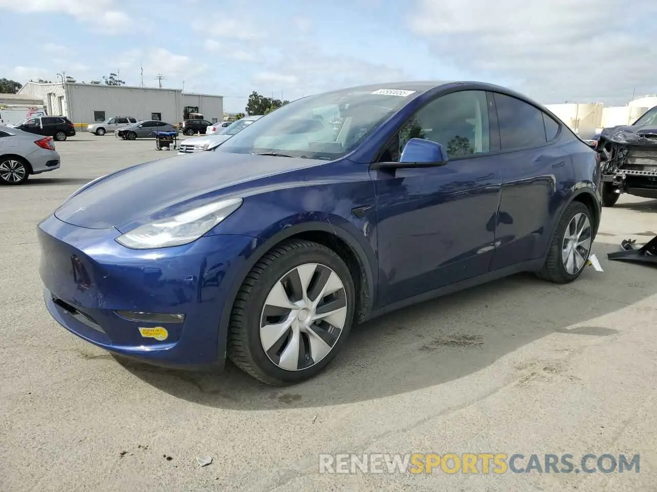 1 Photograph of a damaged car 5YJYGDEEXMF192447 TESLA MODEL Y 2021