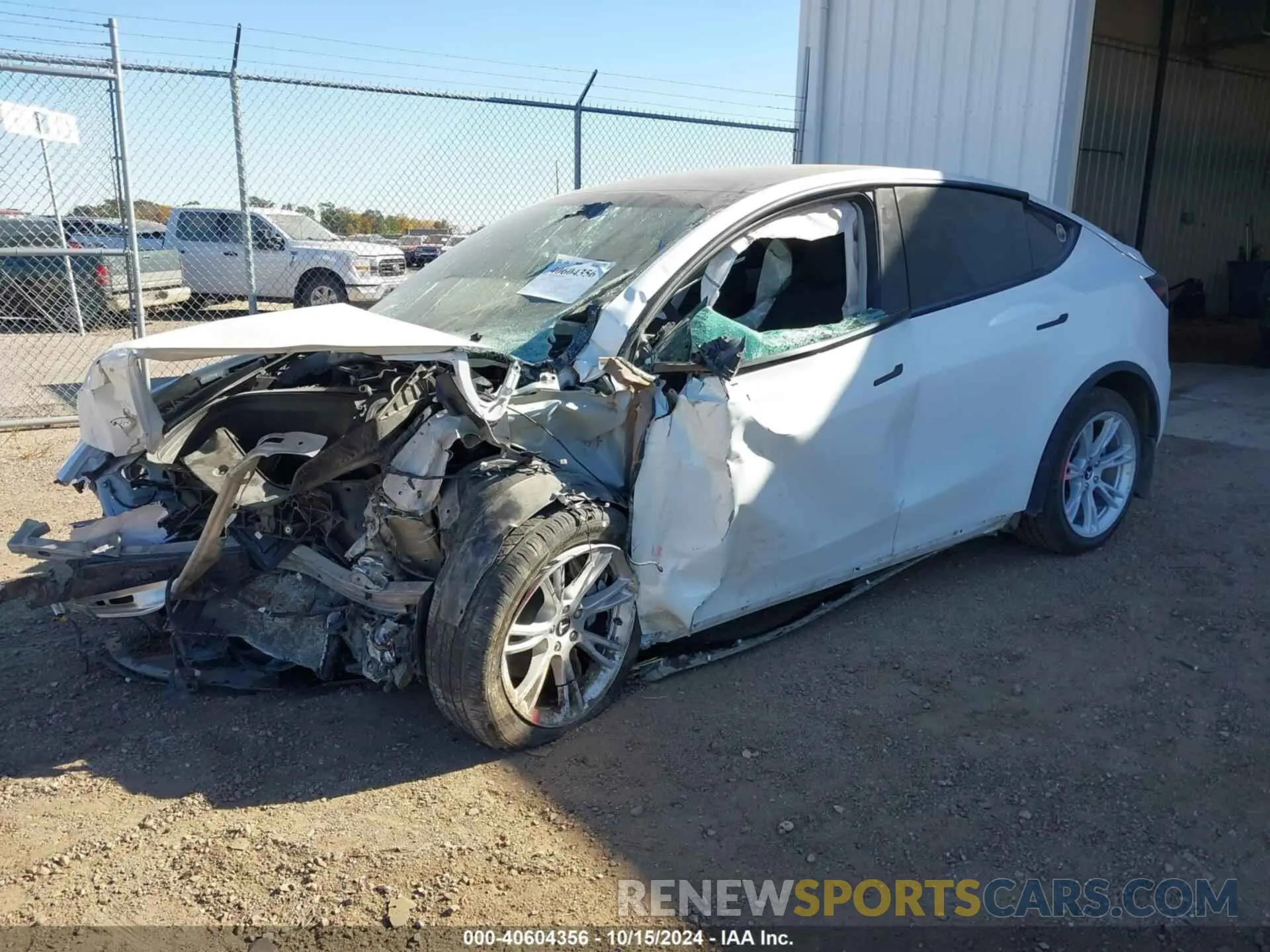 2 Photograph of a damaged car 5YJYGDEEXMF193632 TESLA MODEL Y 2021