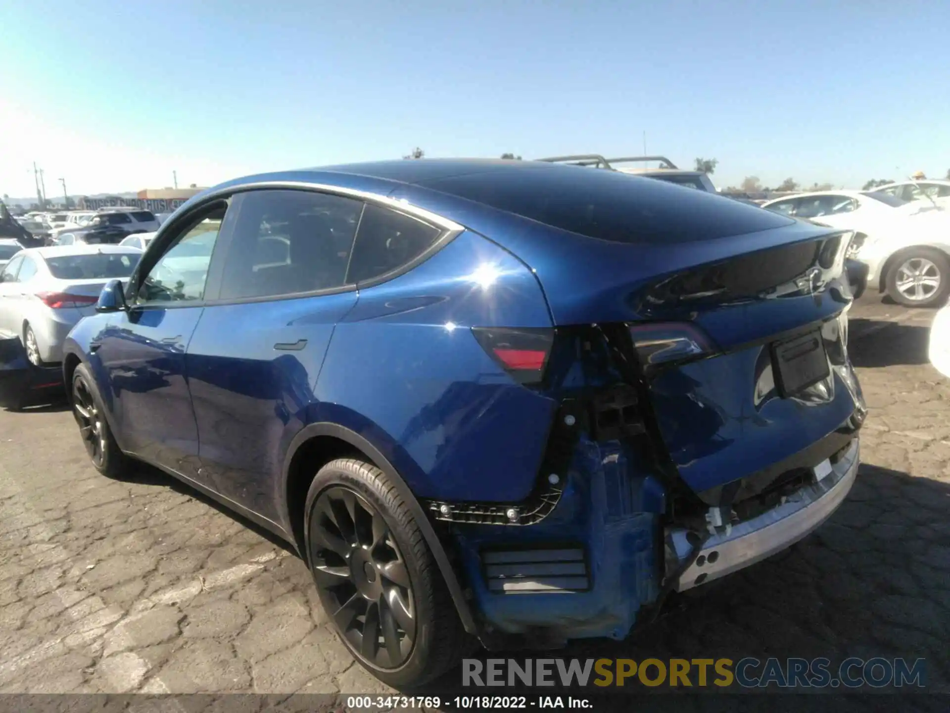 3 Photograph of a damaged car 5YJYGDEEXMF214205 TESLA MODEL Y 2021