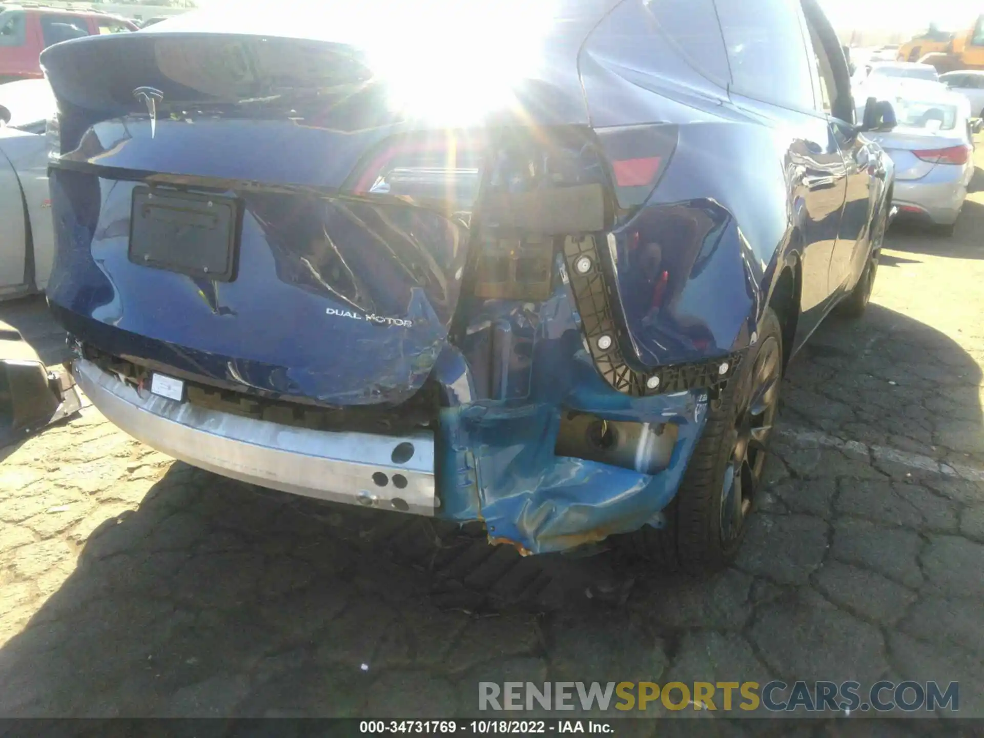 6 Photograph of a damaged car 5YJYGDEEXMF214205 TESLA MODEL Y 2021