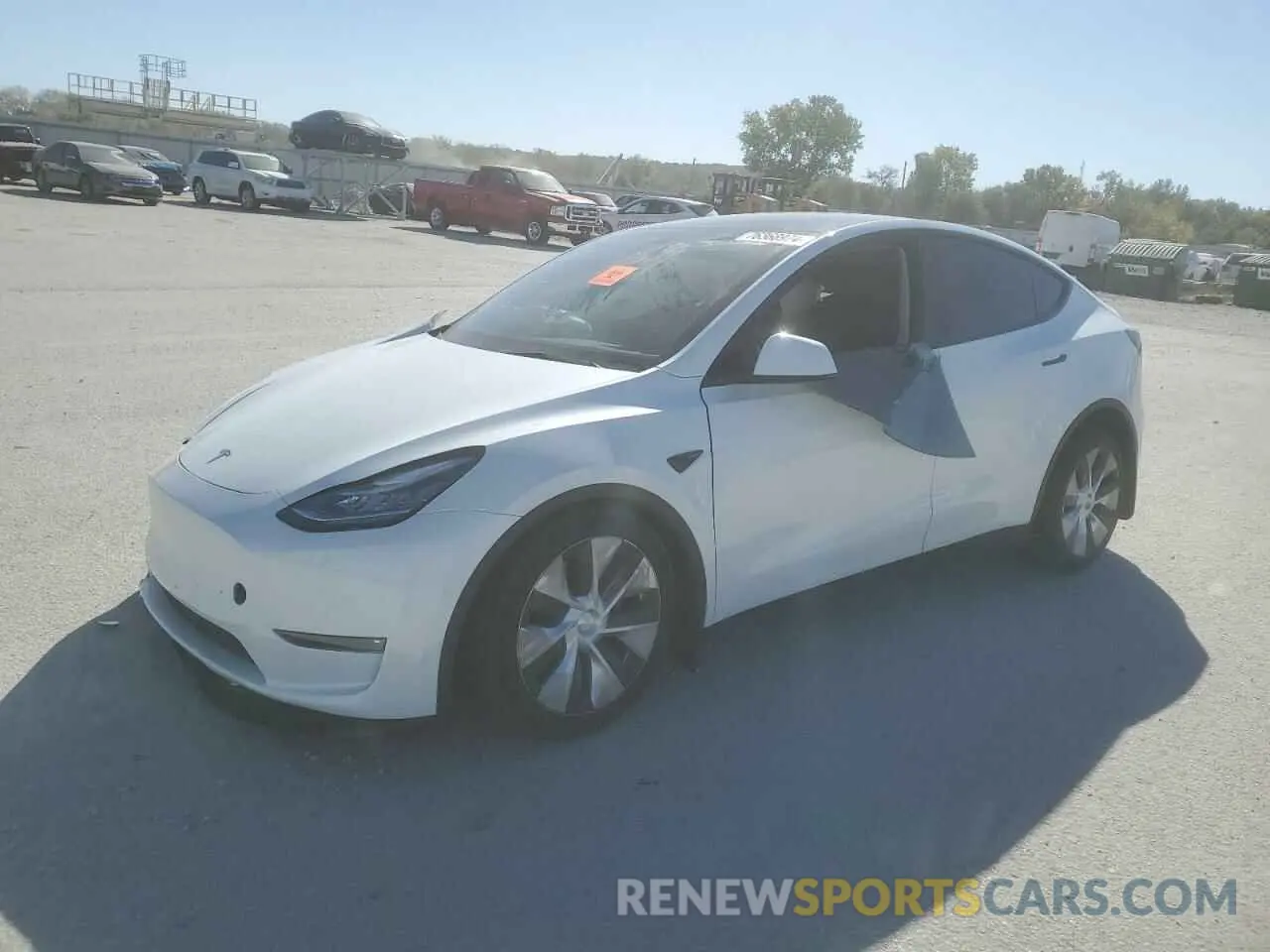 1 Photograph of a damaged car 5YJYGDEEXMF216911 TESLA MODEL Y 2021