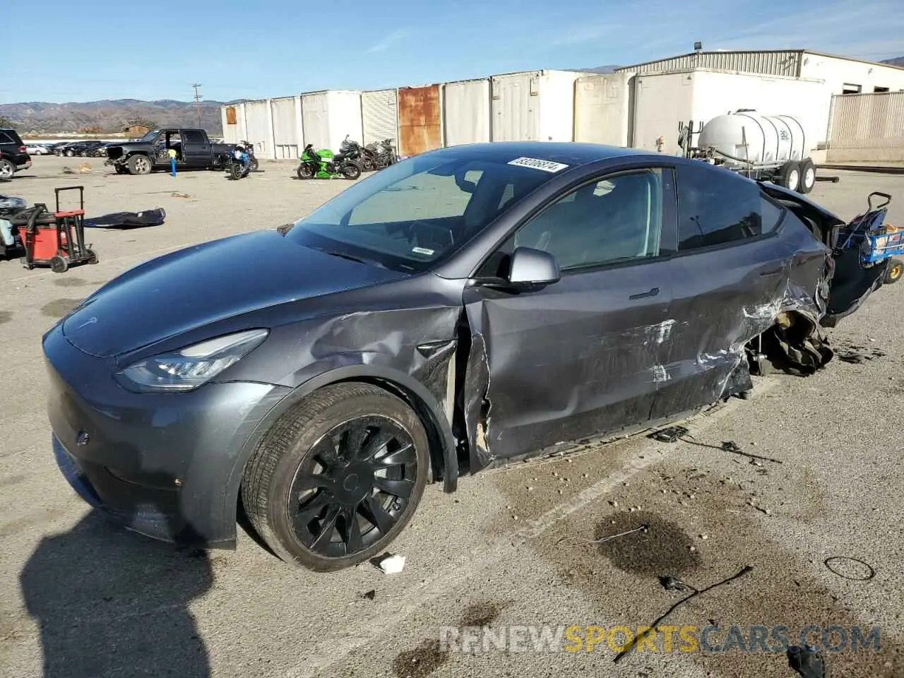 1 Photograph of a damaged car 5YJYGDEEXMF217475 TESLA MODEL Y 2021