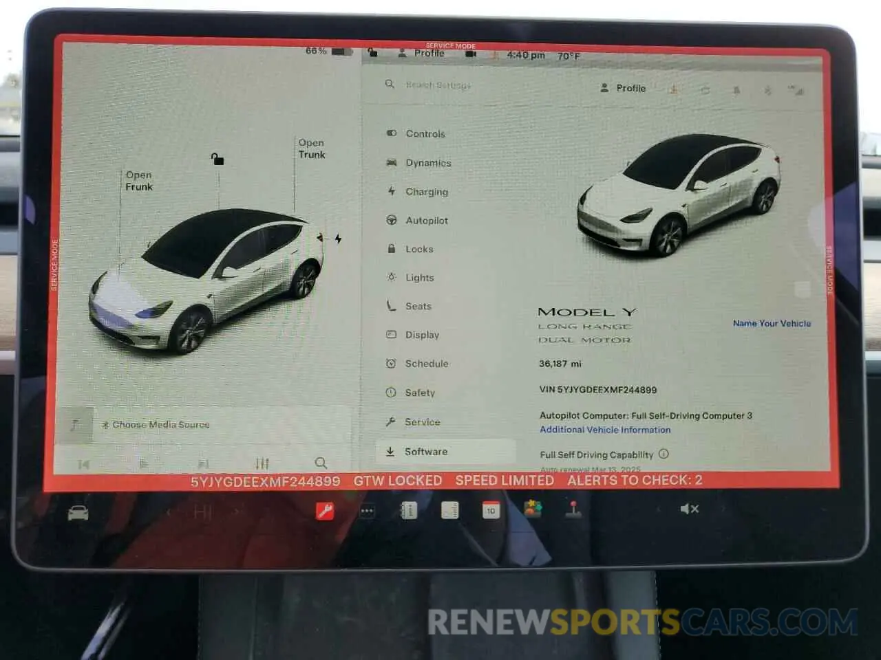 9 Photograph of a damaged car 5YJYGDEEXMF244899 TESLA MODEL Y 2021
