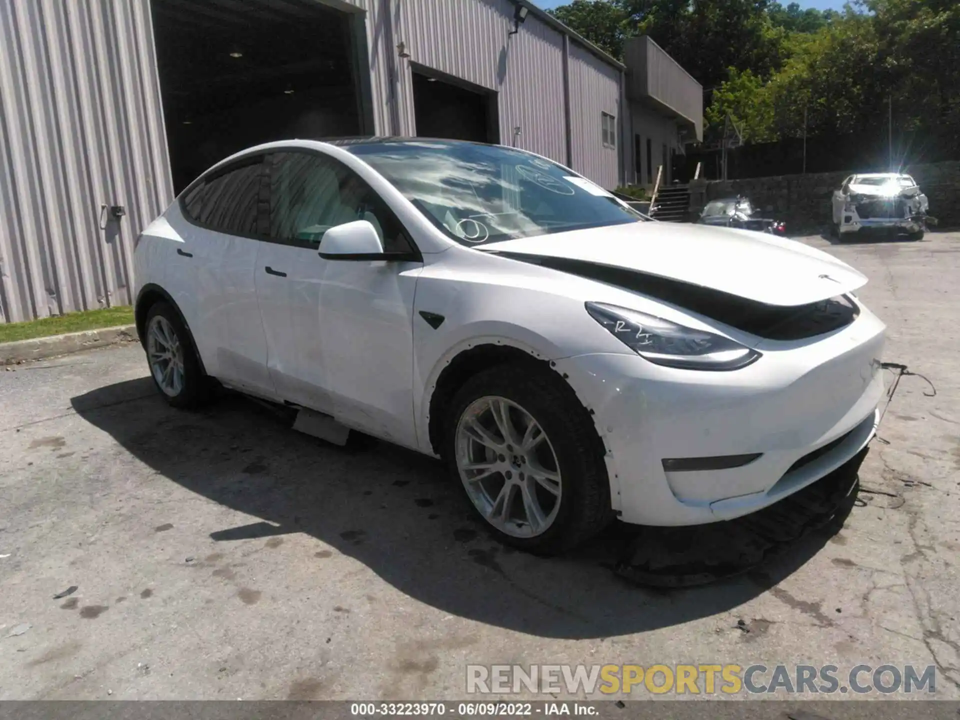 1 Photograph of a damaged car 5YJYGDEEXMF258429 TESLA MODEL Y 2021