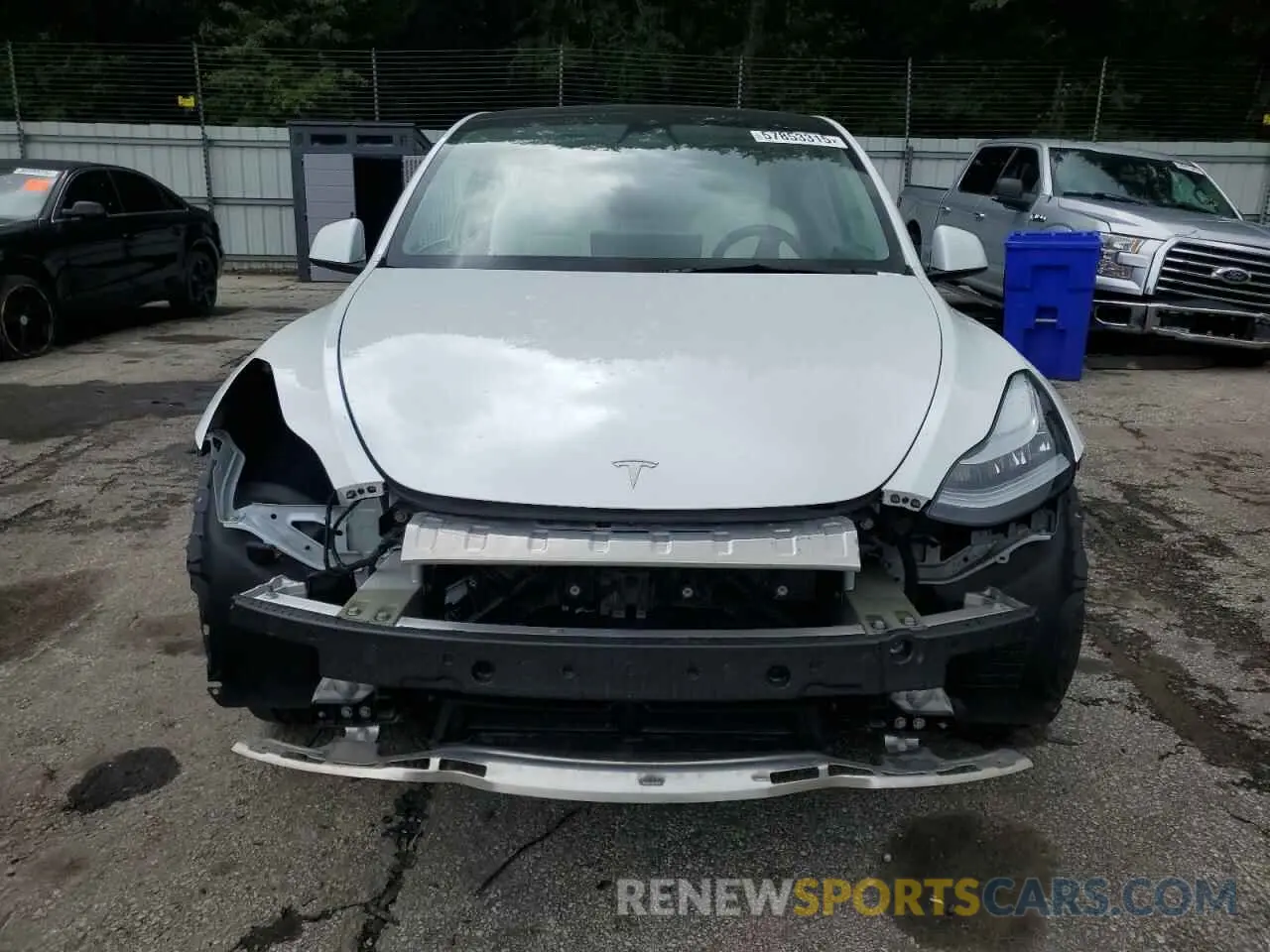 5 Photograph of a damaged car 5YJYGDEEXMF293455 TESLA MODEL Y 2021