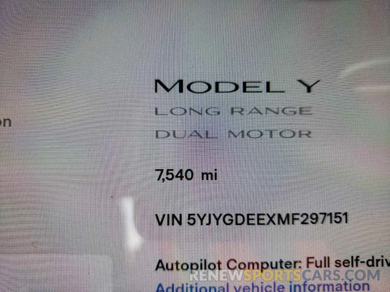 8 Photograph of a damaged car 5YJYGDEEXMF297151 TESLA MODEL Y 2021