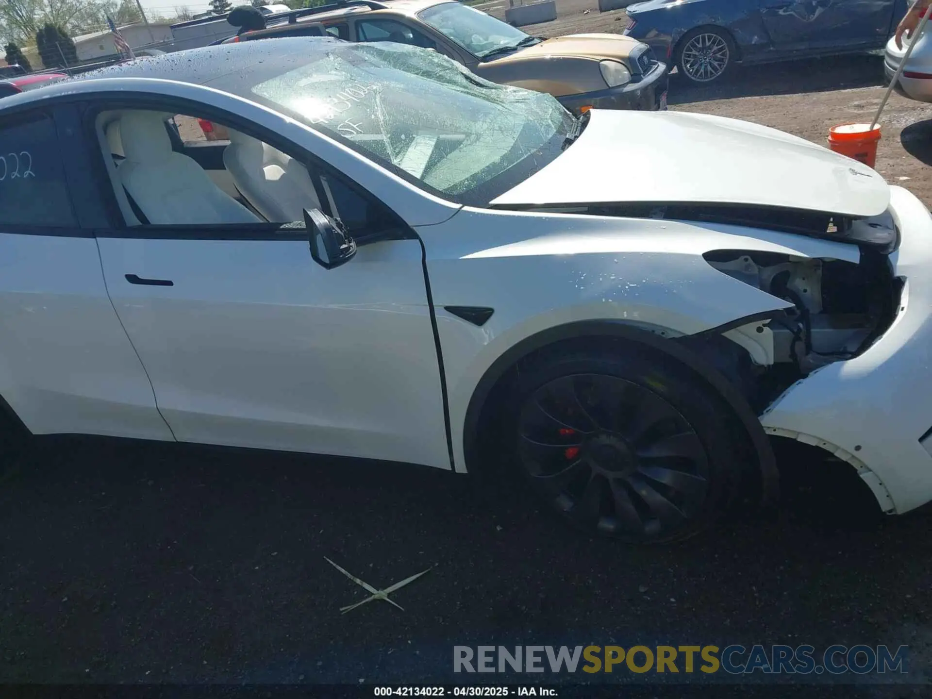 21 Photograph of a damaged car 5YJYGDEF0MF076263 TESLA MODEL Y 2021