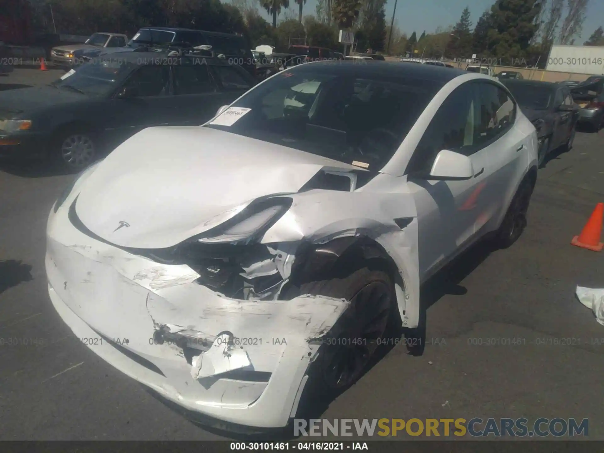 6 Photograph of a damaged car 5YJYGDEF0MF098554 TESLA MODEL Y 2021