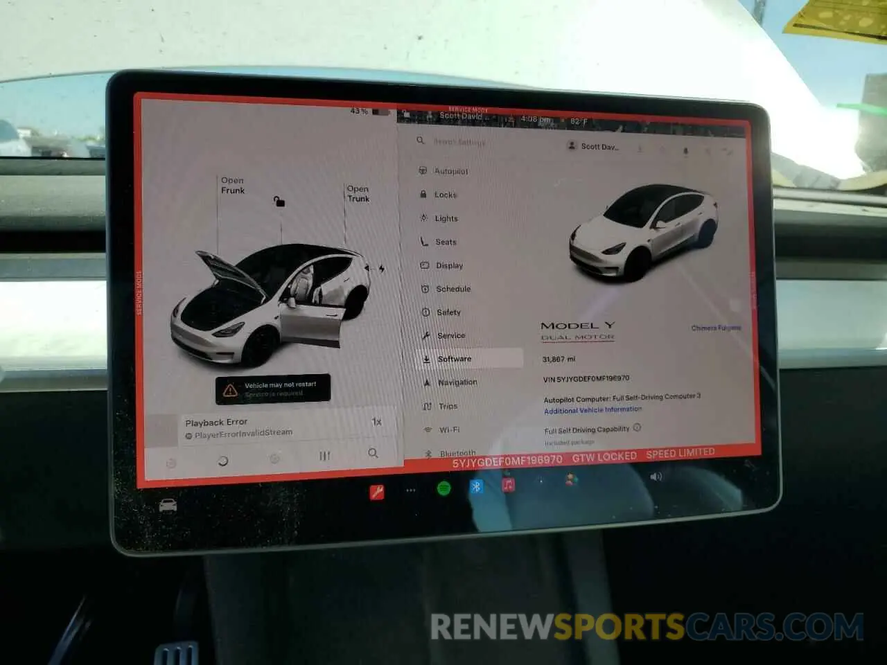 9 Photograph of a damaged car 5YJYGDEF0MF196970 TESLA MODEL Y 2021