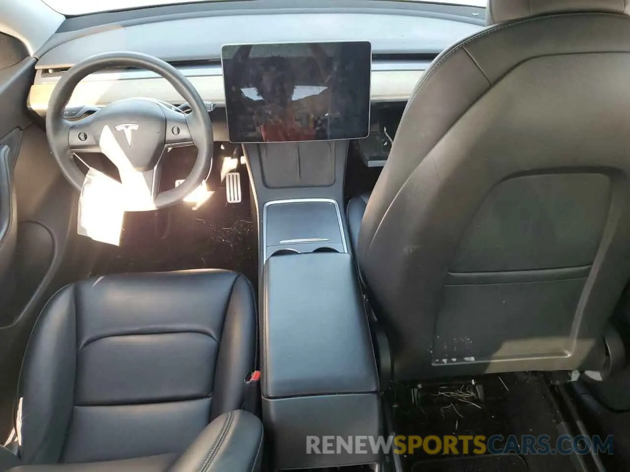 8 Photograph of a damaged car 5YJYGDEF0MF239915 TESLA MODEL Y 2021