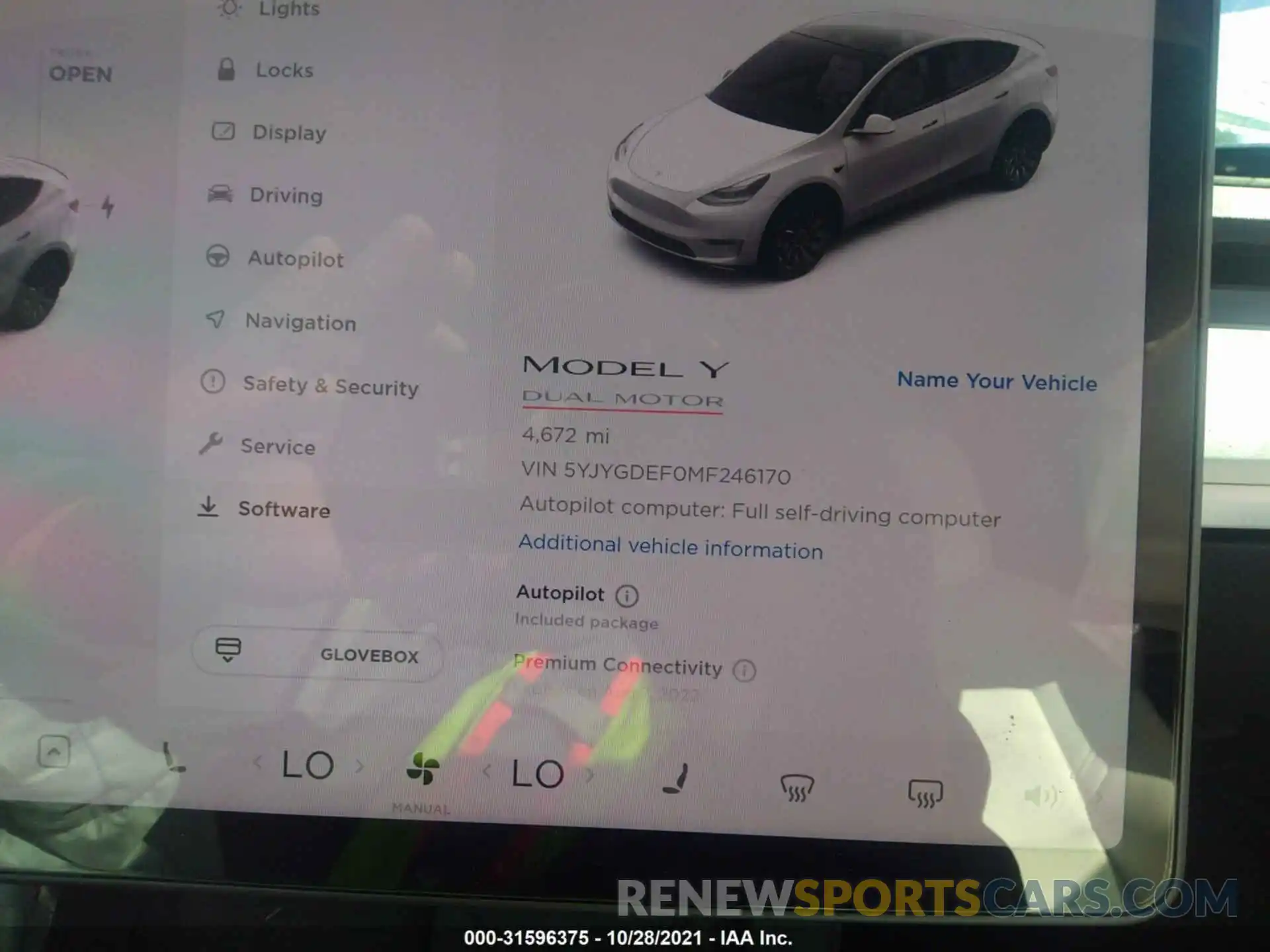 7 Photograph of a damaged car 5YJYGDEF0MF246170 TESLA MODEL Y 2021