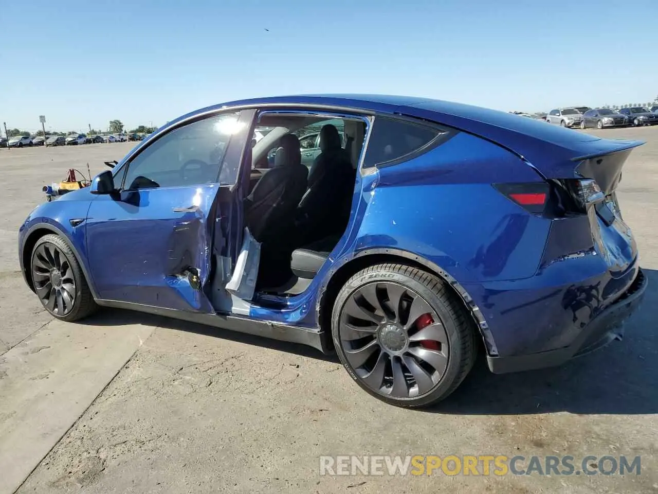 2 Photograph of a damaged car 5YJYGDEF0MF262336 TESLA MODEL Y 2021