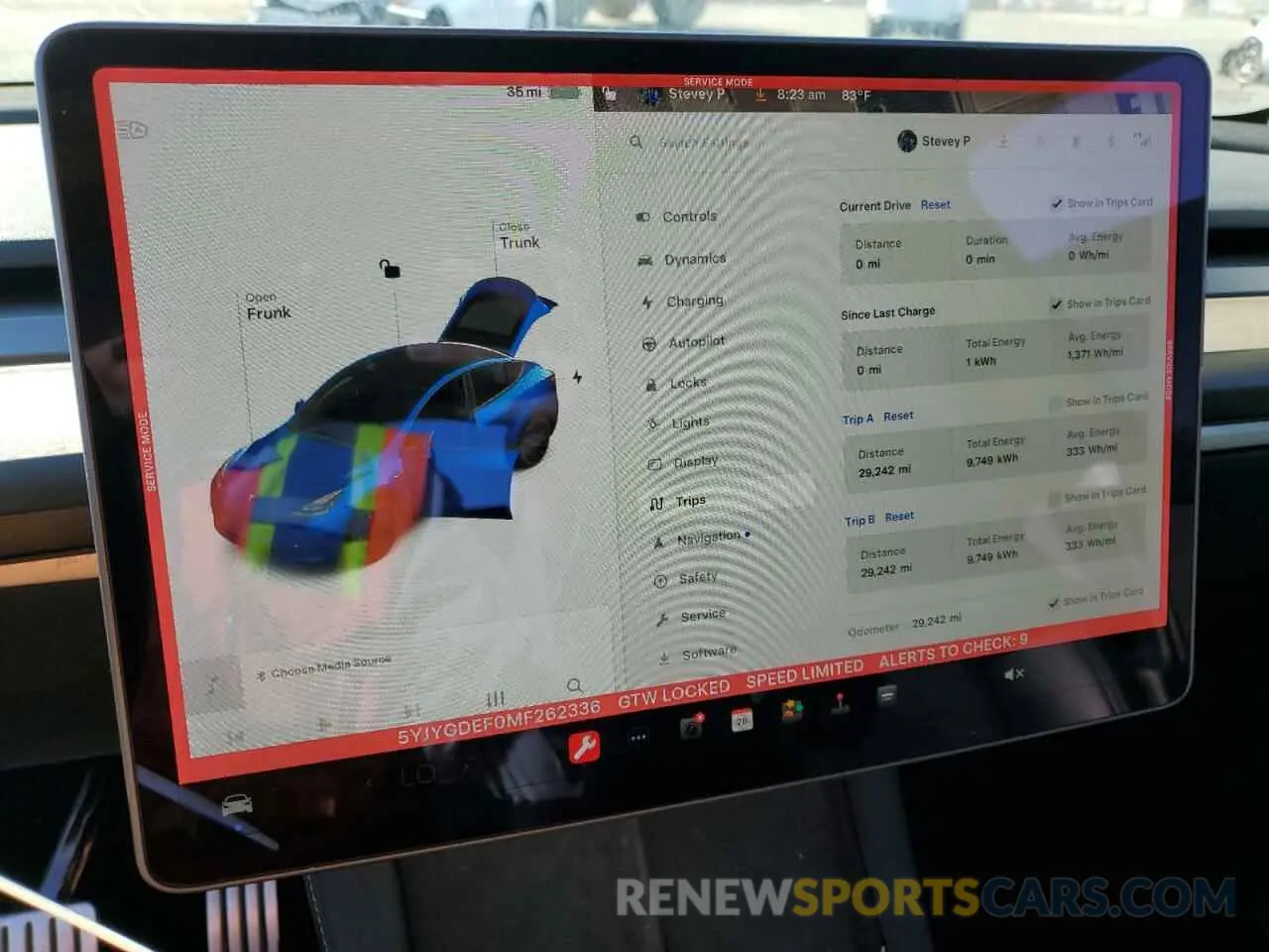9 Photograph of a damaged car 5YJYGDEF0MF262336 TESLA MODEL Y 2021