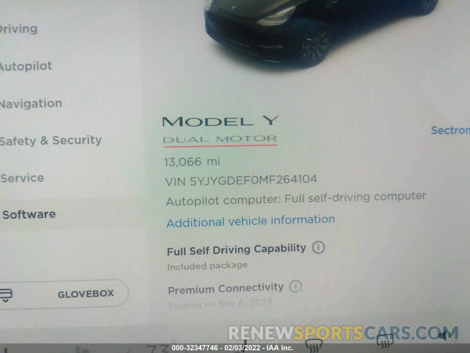 7 Photograph of a damaged car 5YJYGDEF0MF264104 TESLA MODEL Y 2021