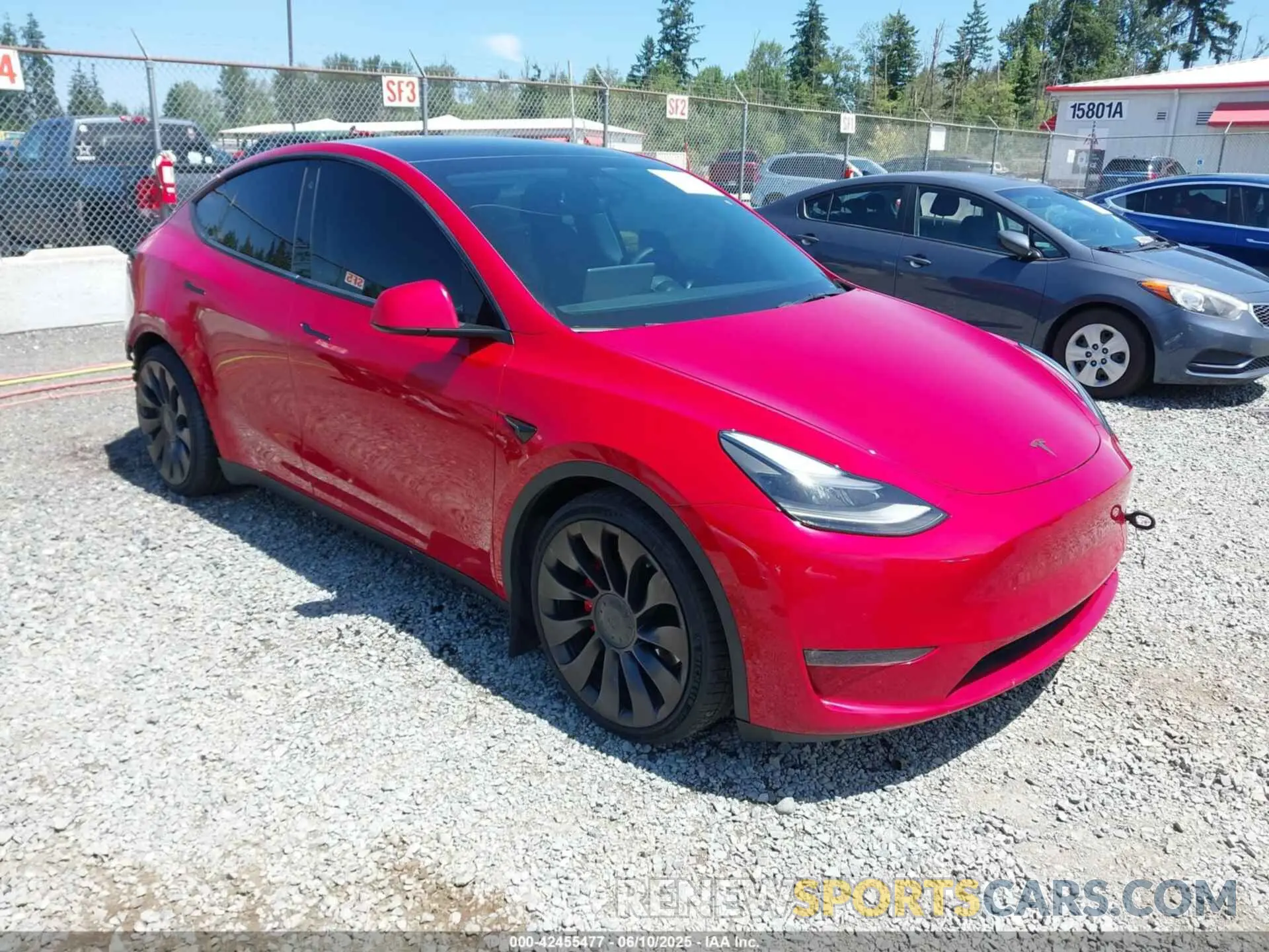 1 Photograph of a damaged car 5YJYGDEF0MF268010 TESLA MODEL Y 2021