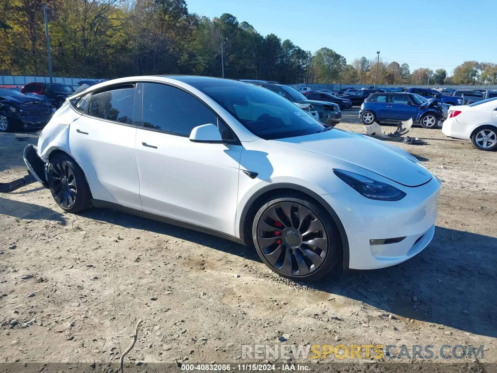 1 Photograph of a damaged car 5YJYGDEF1MF189462 TESLA MODEL Y 2021