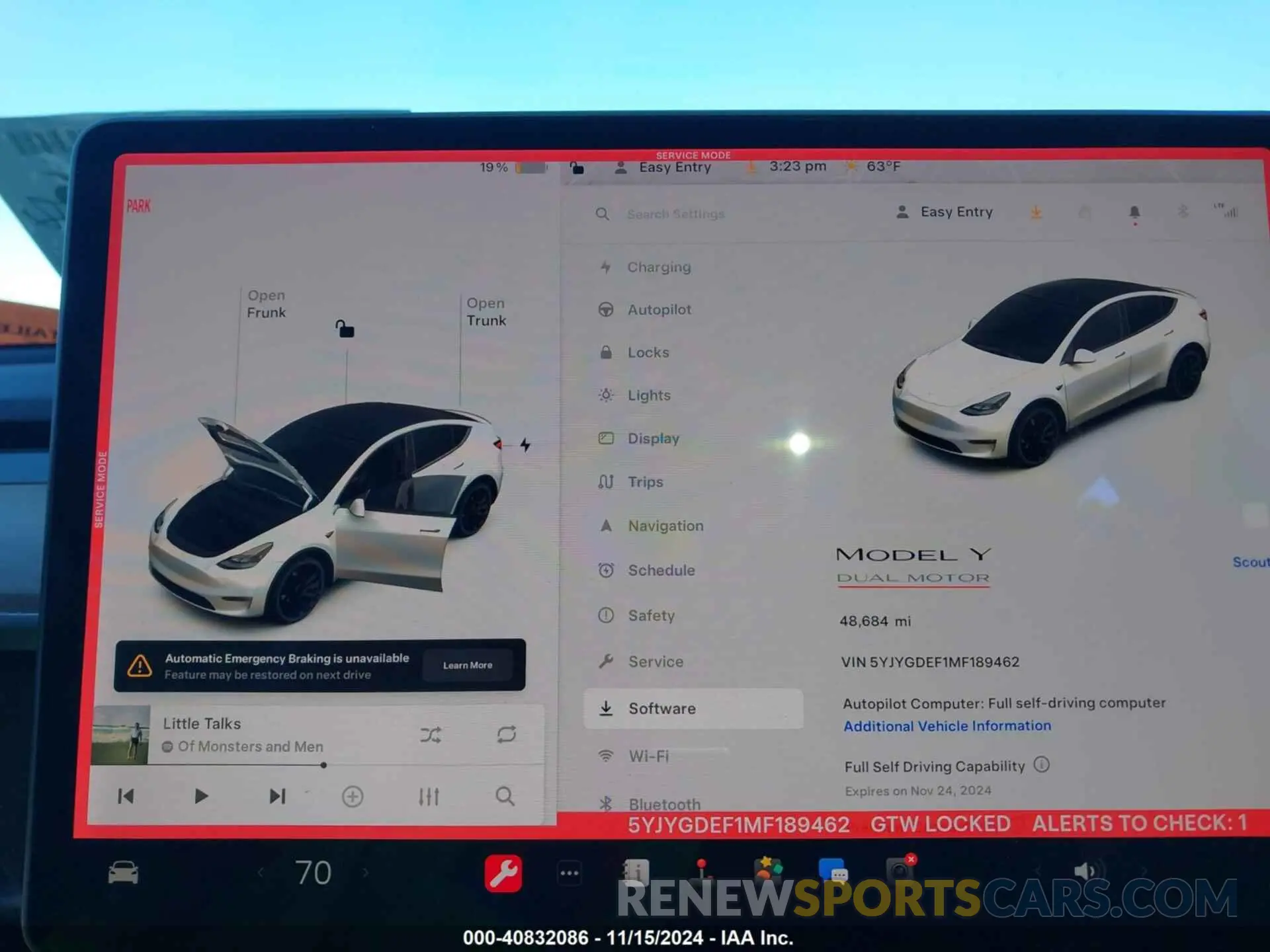 7 Photograph of a damaged car 5YJYGDEF1MF189462 TESLA MODEL Y 2021