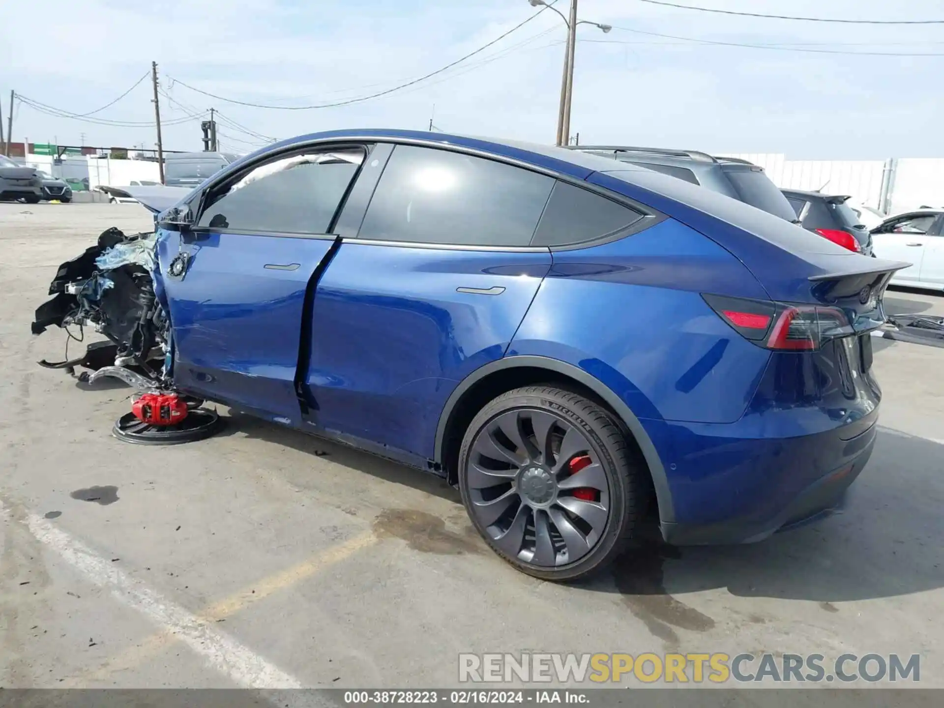 14 Photograph of a damaged car 5YJYGDEF1MF194709 TESLA MODEL Y 2021