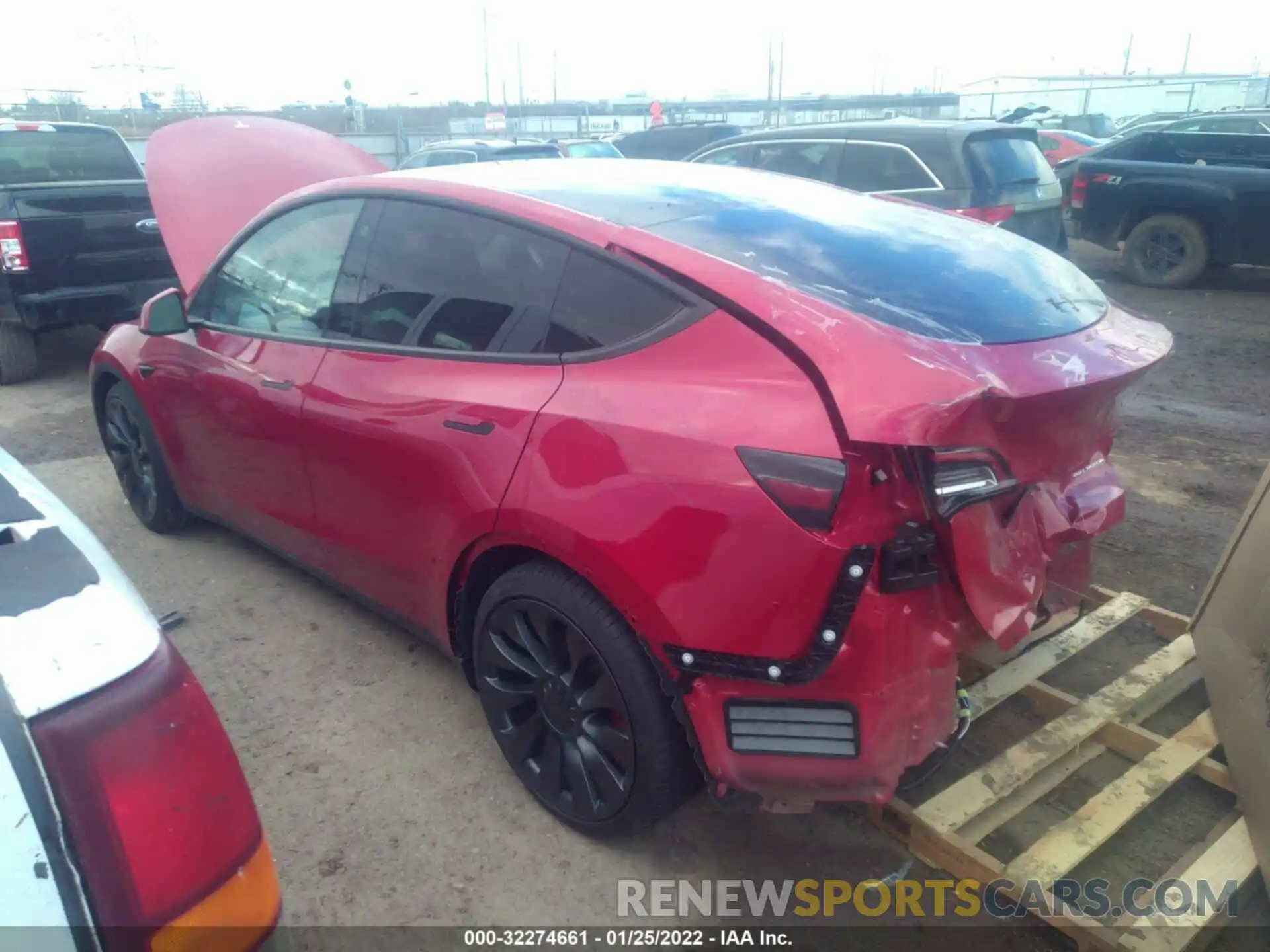 3 Photograph of a damaged car 5YJYGDEF1MF197528 TESLA MODEL Y 2021